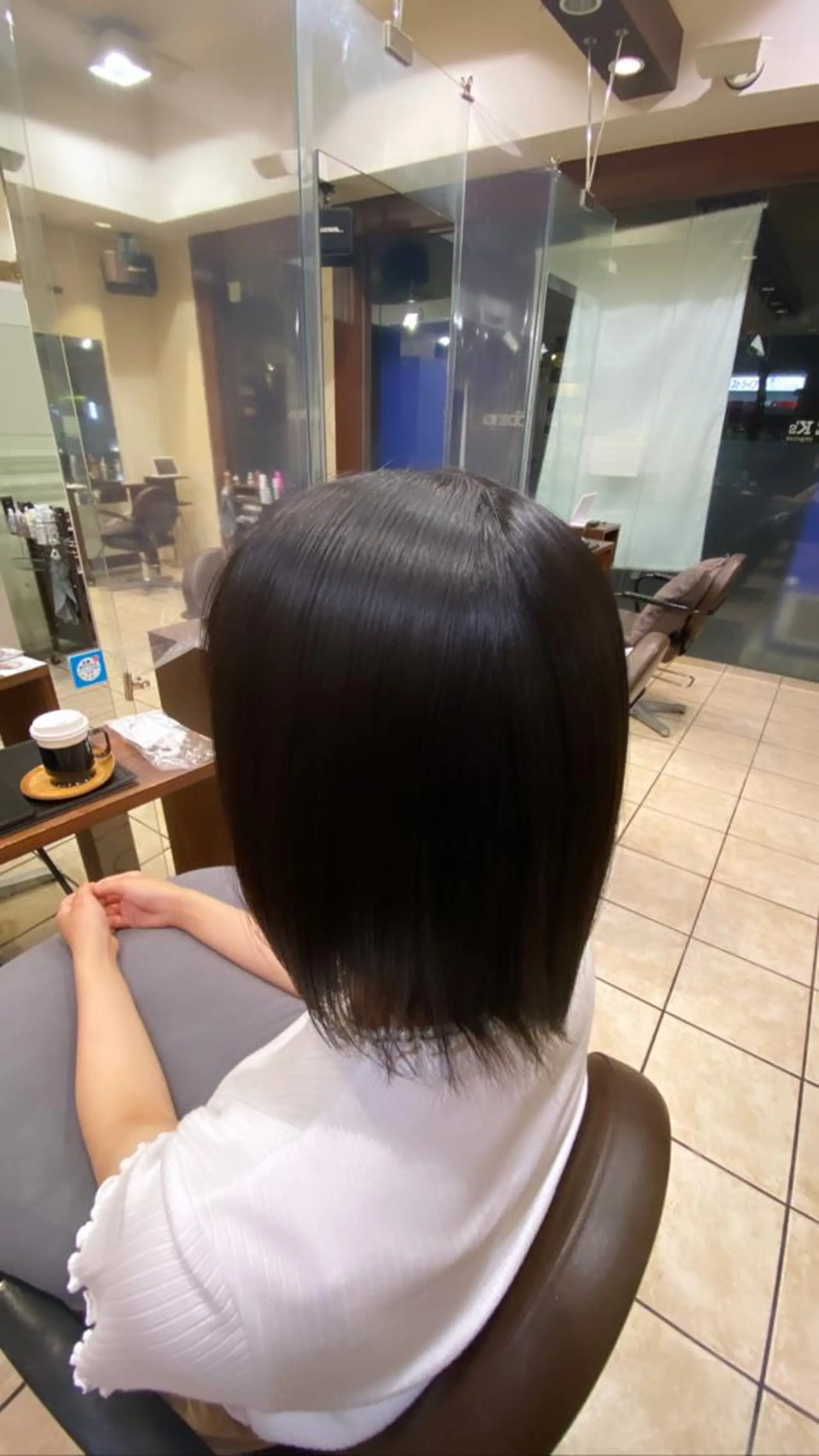 ミディアム 髪質改善/艶髪 ミトモリシュウトのヘアスタイル