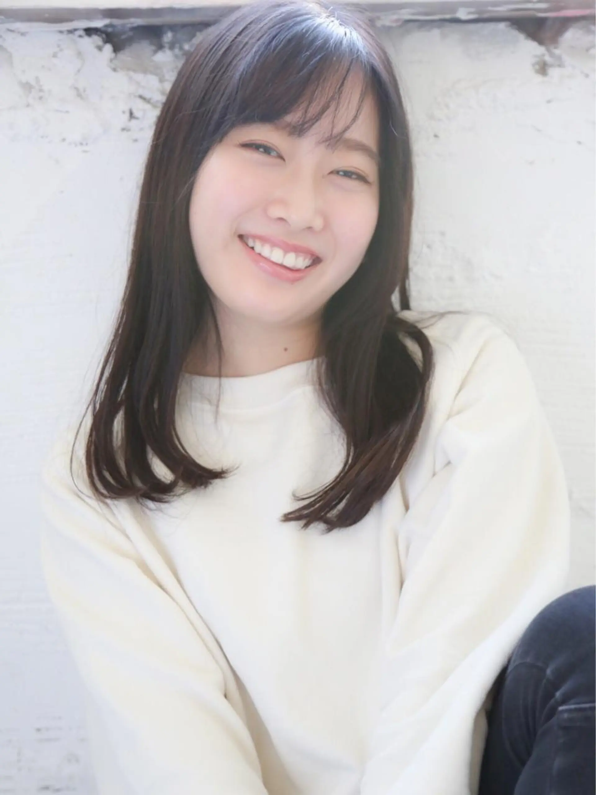 ミディアム カラー パーマ 野崎 ひかりのヘアスタイル