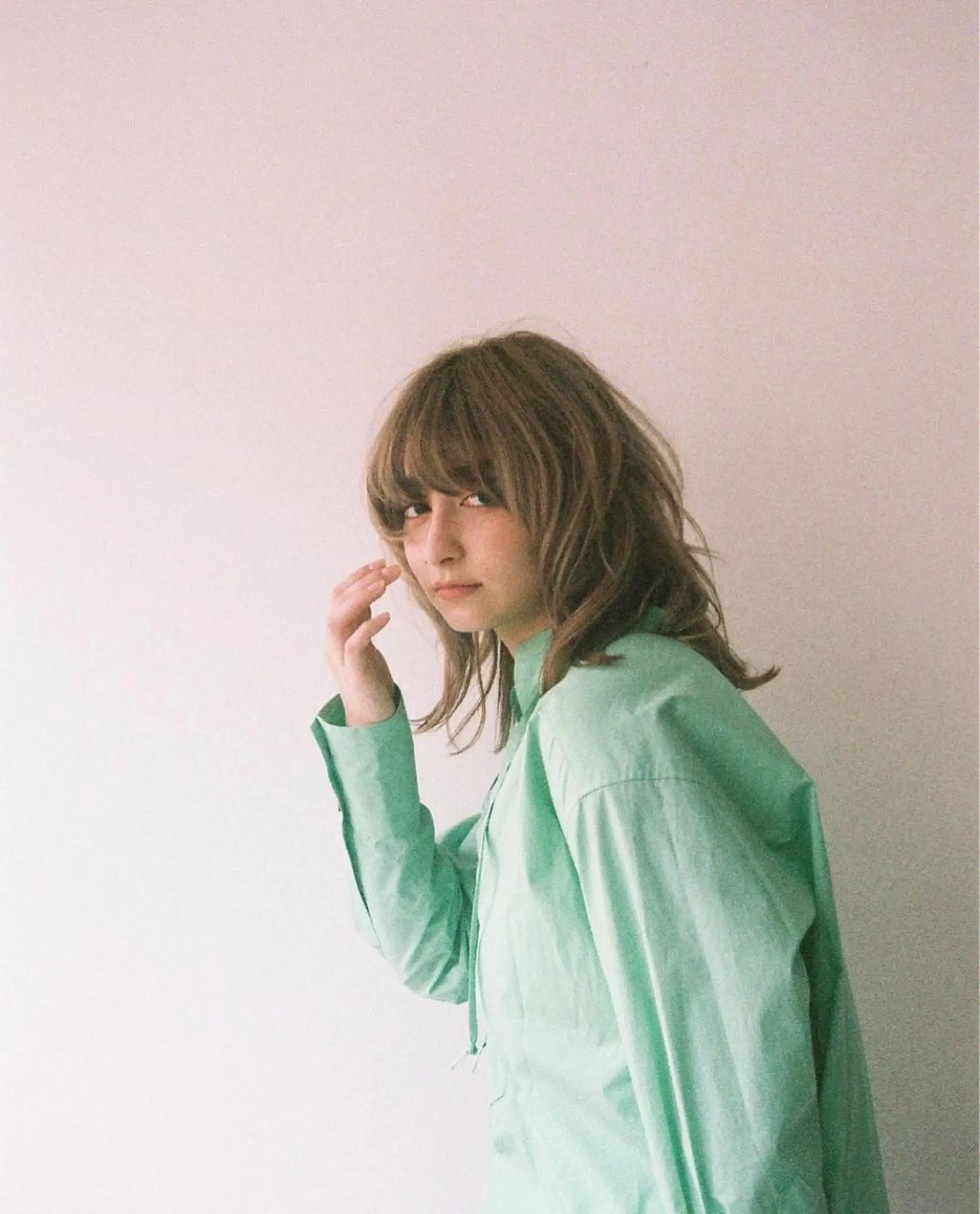 セミロング ケアブリーチ/ ハイトーン/牧野のヘアスタイル