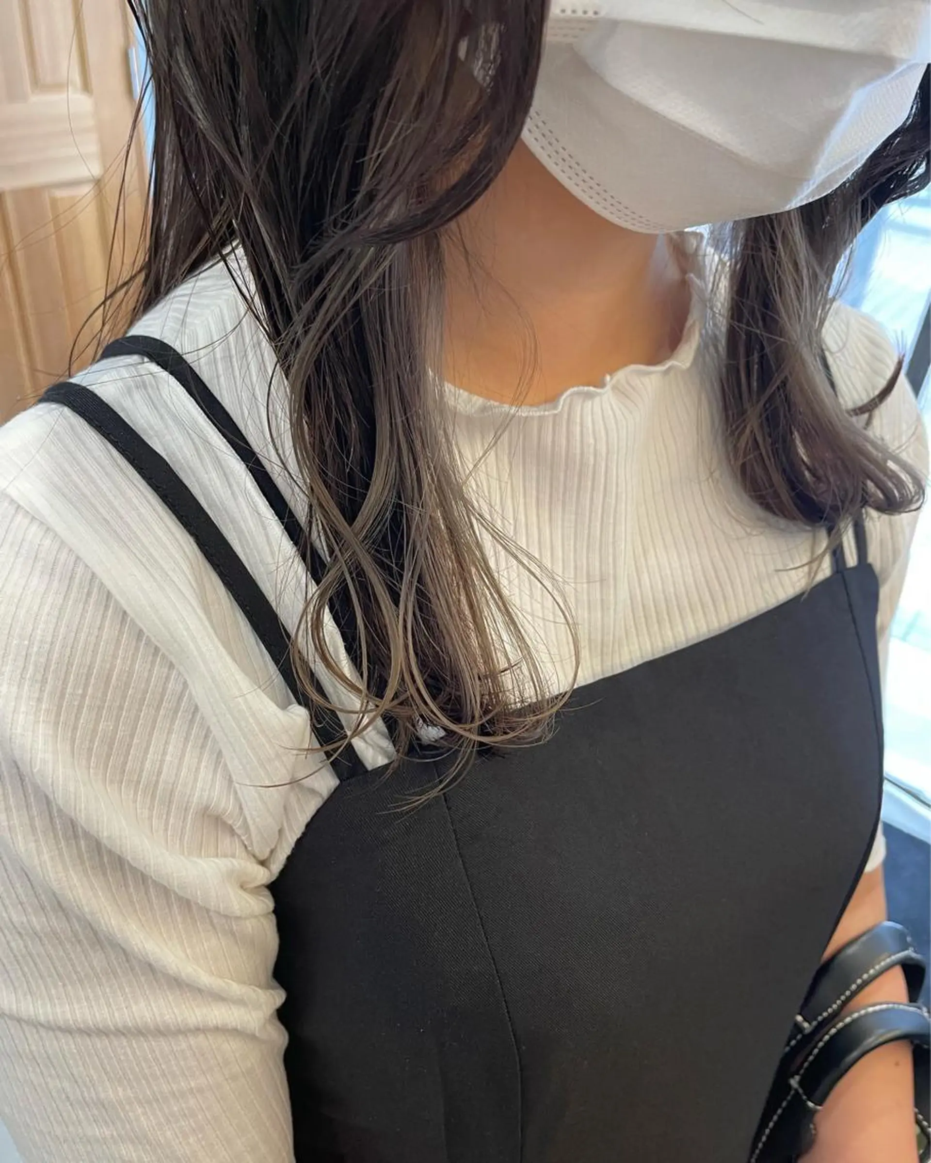 セミロング 暖色カラー🍊 ボブ🌿顔周りcutのヘアスタイル