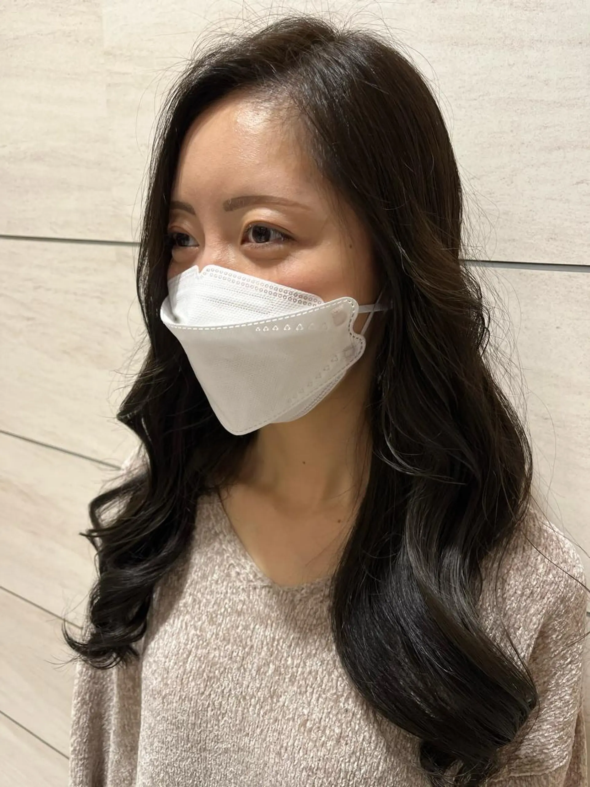 ロング カラー アッシュ アッシュグレー アッシュグレージュ グレージュ noll【今池駅前】 池田碧花のマツエク・マツパデザイン