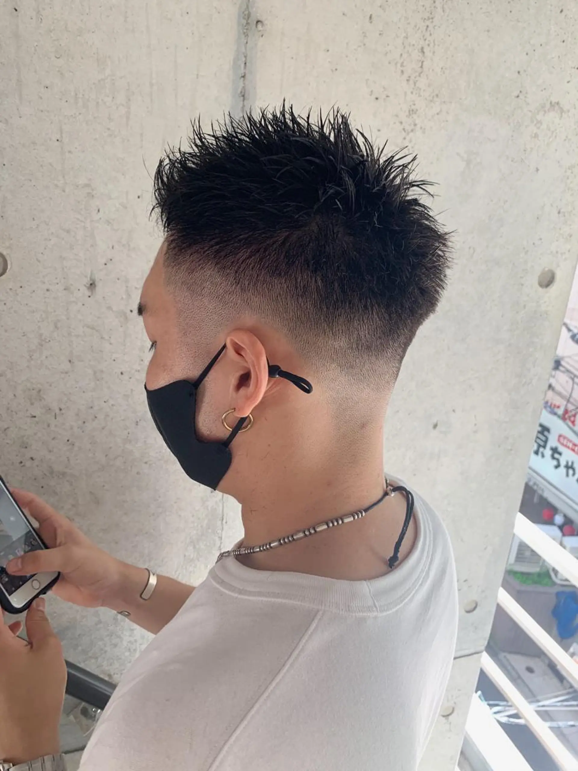 ショート ヘアアレンジ メンズ メンズブリーチ フェードカット 🇺🇸海外ヘア 🇰🇷MASANOのヘアスタイル