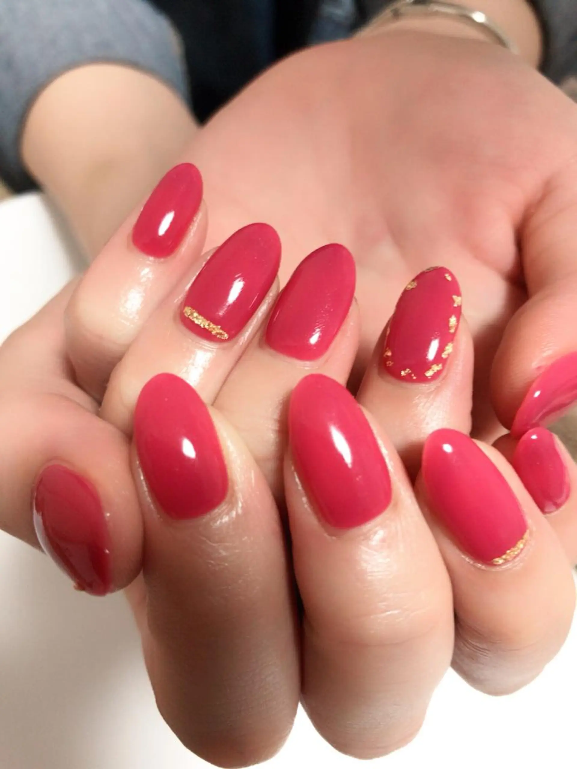 ネイル アートネイル ワンカラーネイル ストーンネイル ネイル/耳つぼ /新ホワイトニングのネイルデザイン