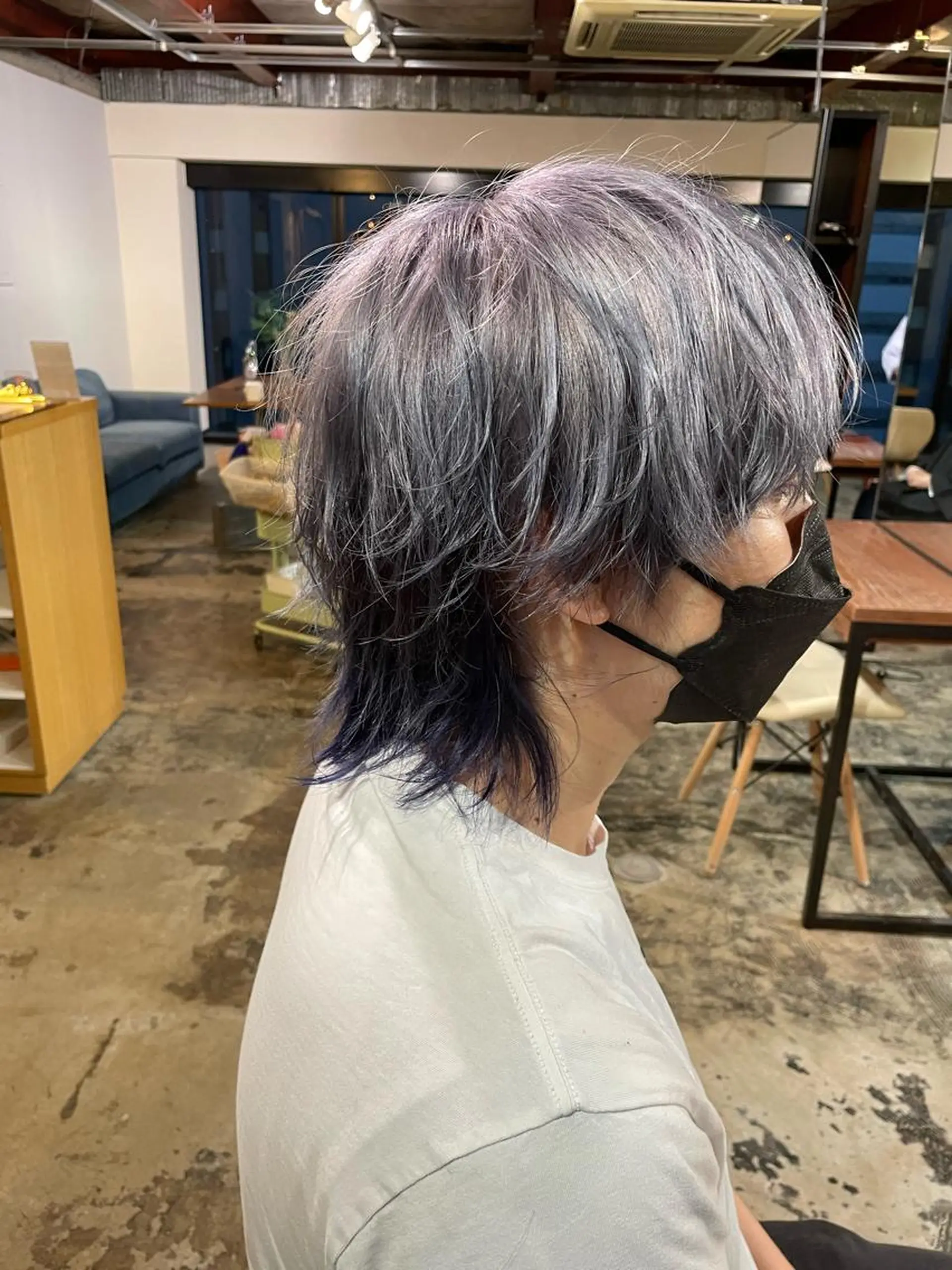 カラー バレイヤージュ ダブルカラー グラデーションカラー ハイライトカラー イルミナカラー La fith hair ray所属・メンズ/パーマ/ ブリーチ/KAITOのヘアスタイル