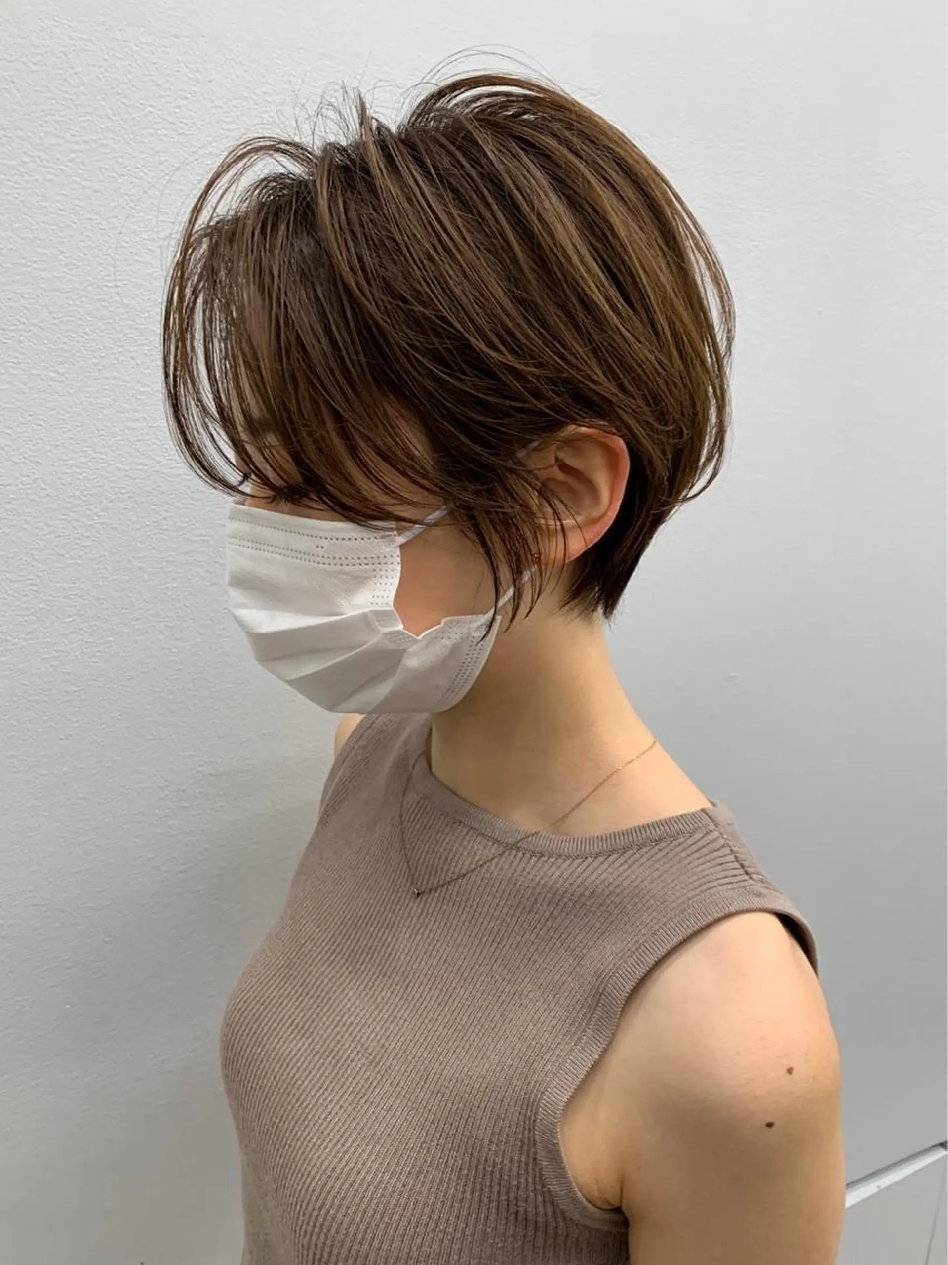 ショート カラー 京都レイヤーカット/ 縮毛矯正/羽柴りくのヘアスタイル