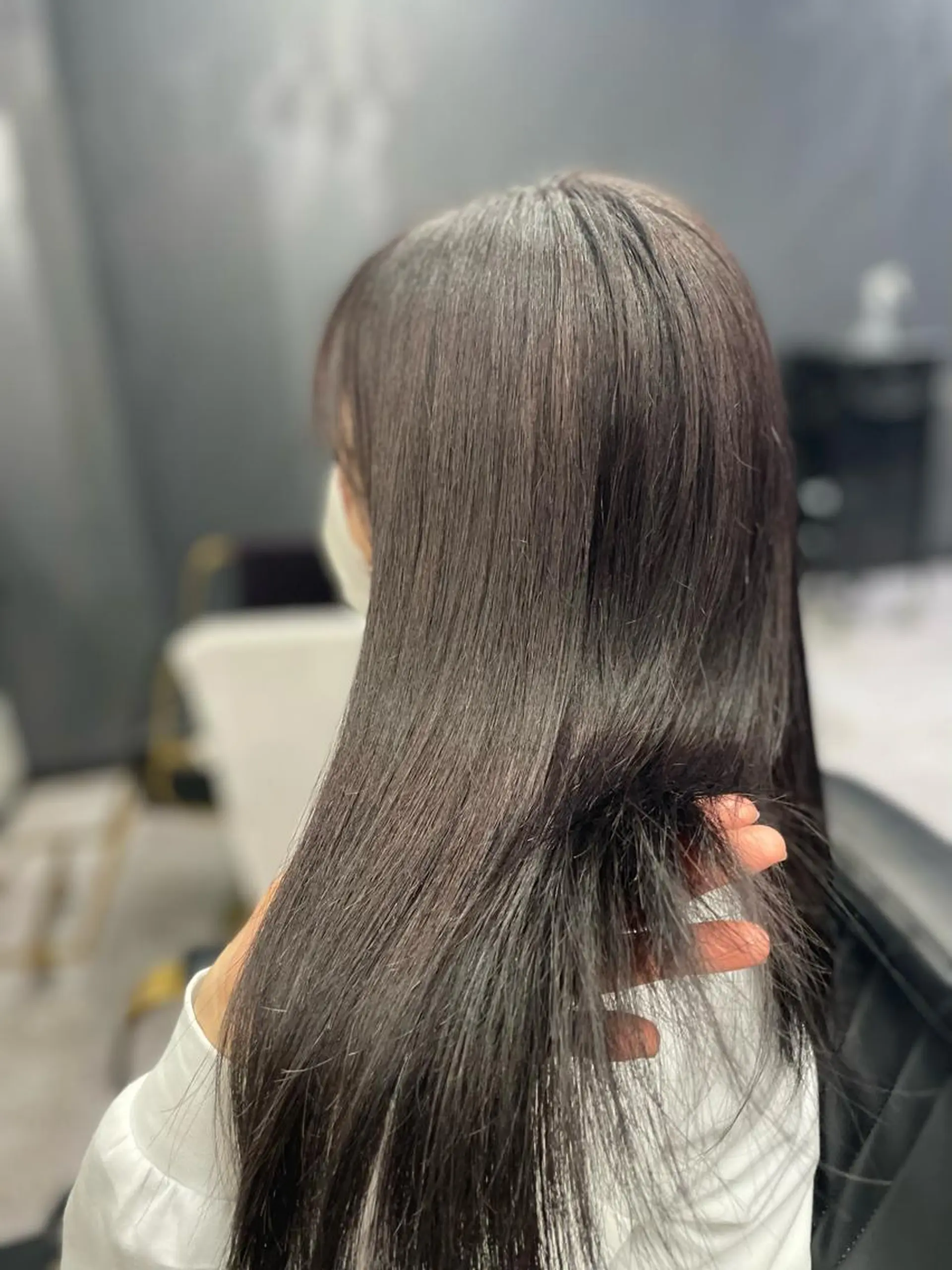 ロング カラー ブリーチ ケアブリーチ 縮毛矯正 トリートメント カット 縮毛矯正 トリートメント 篠原 侑作のヘアスタイル
