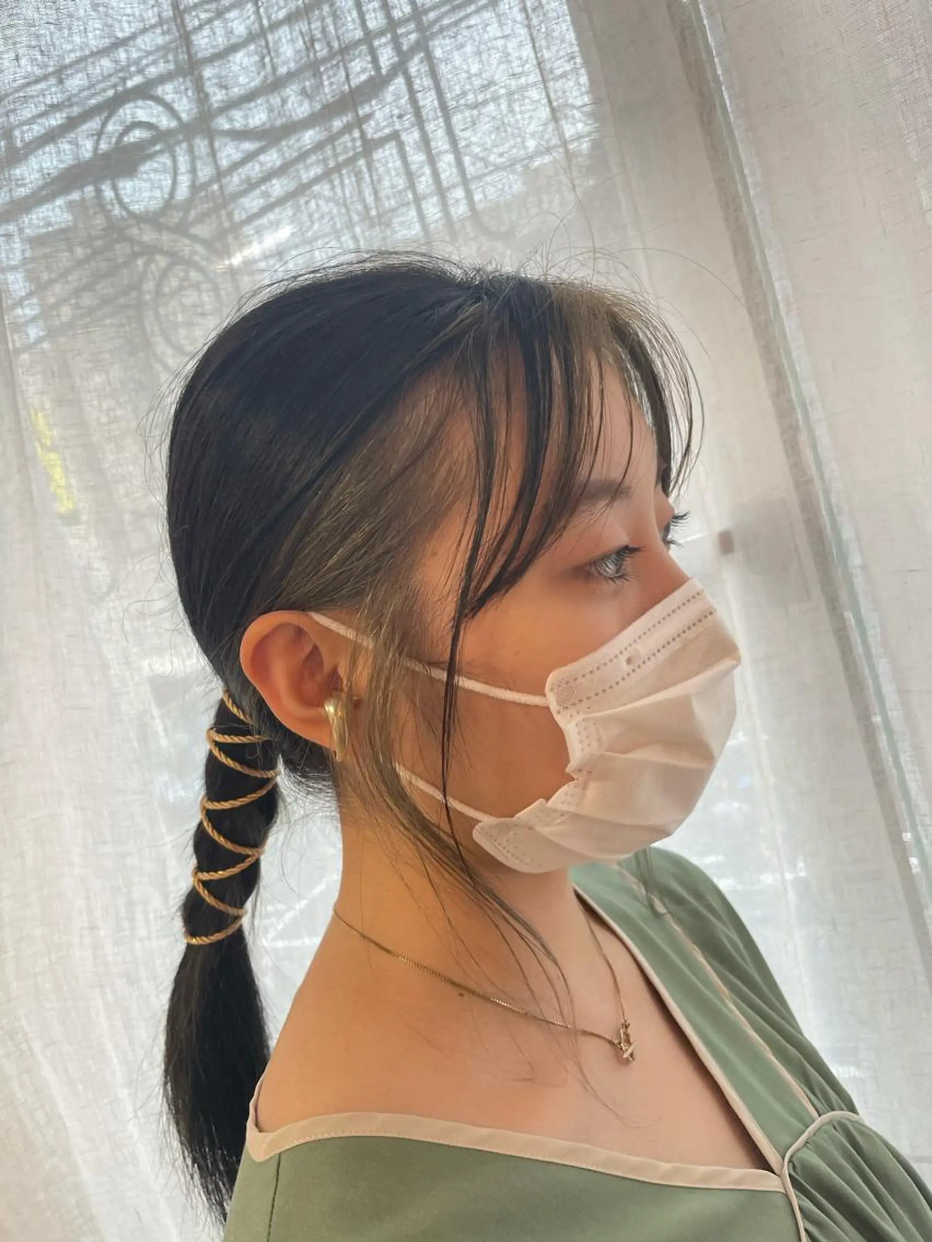 ロング カラー インナーカラー ヘアカラー HaKU 藤本かすみのヘアスタイル