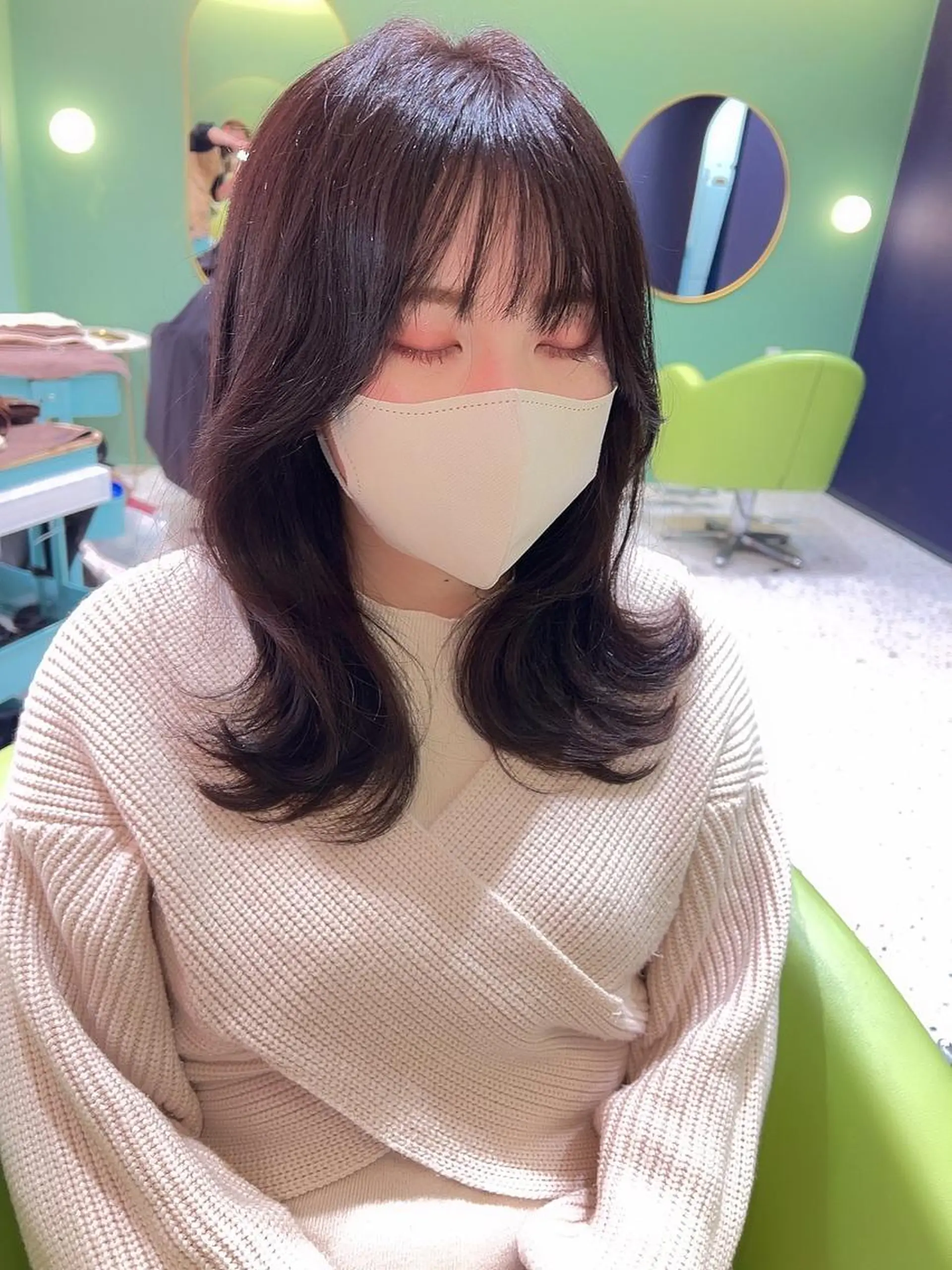 ミディアム カット ヘアカラー MORE所属・MORE栄 野田航生のヘアスタイル