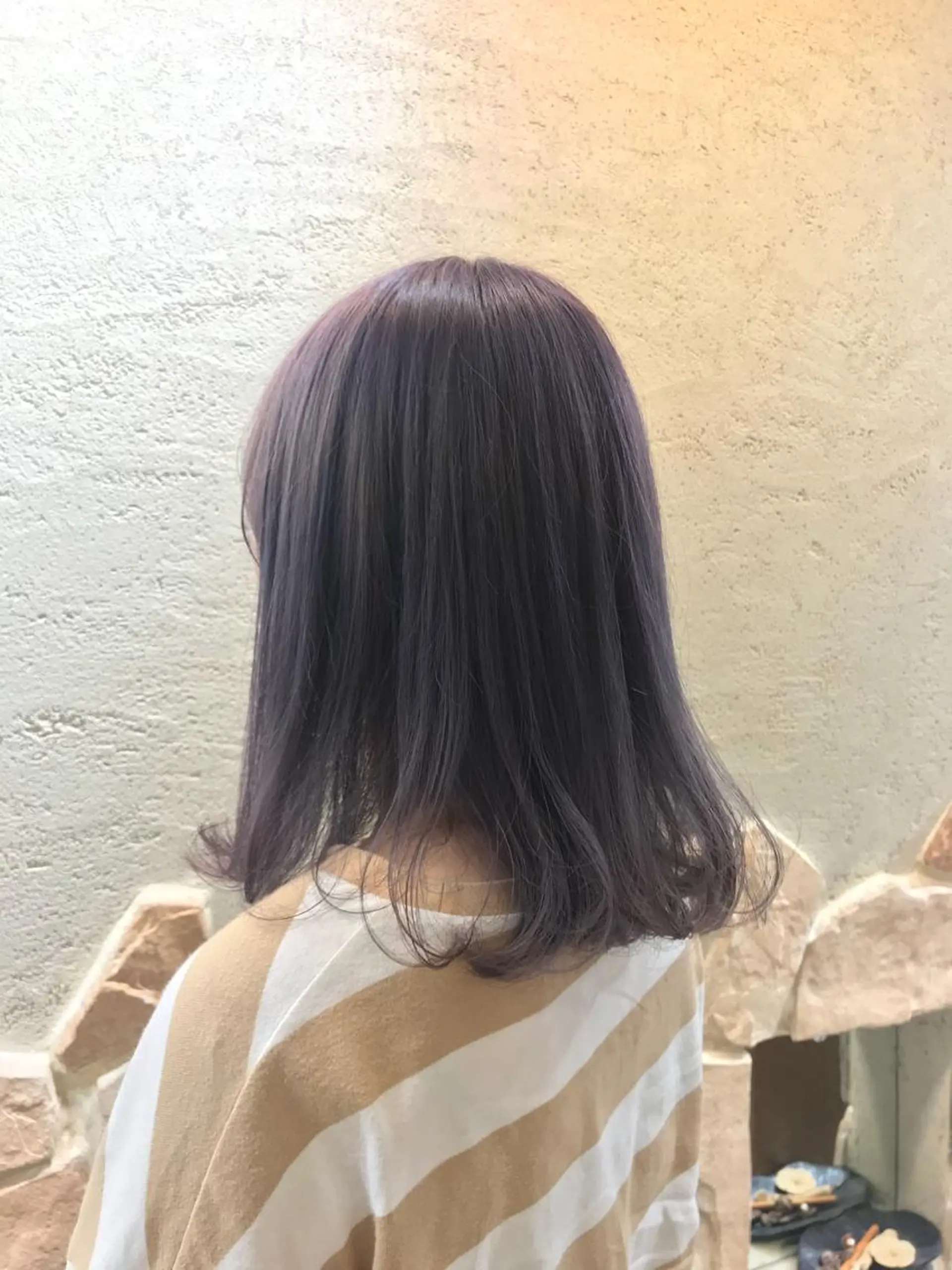 セミロング 池袋/透明感カラー 🎀Yuri🎀のヘアスタイル