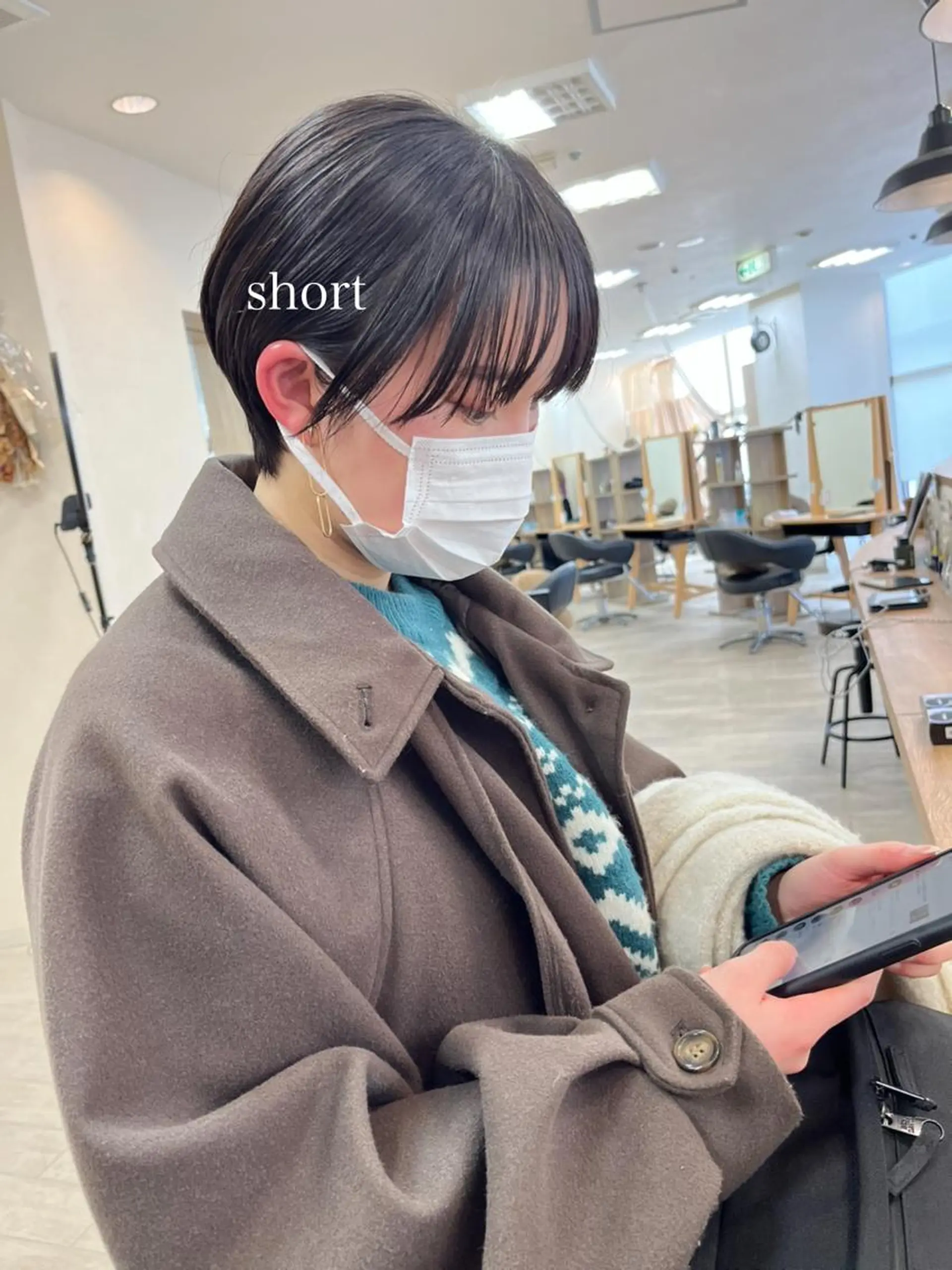 ショート 切りっぱなしボブ ショートボブ ハンサムショート 丸みショート ボブ カット トリートメント 初めてのショート お任せください✂️のヘアスタイル