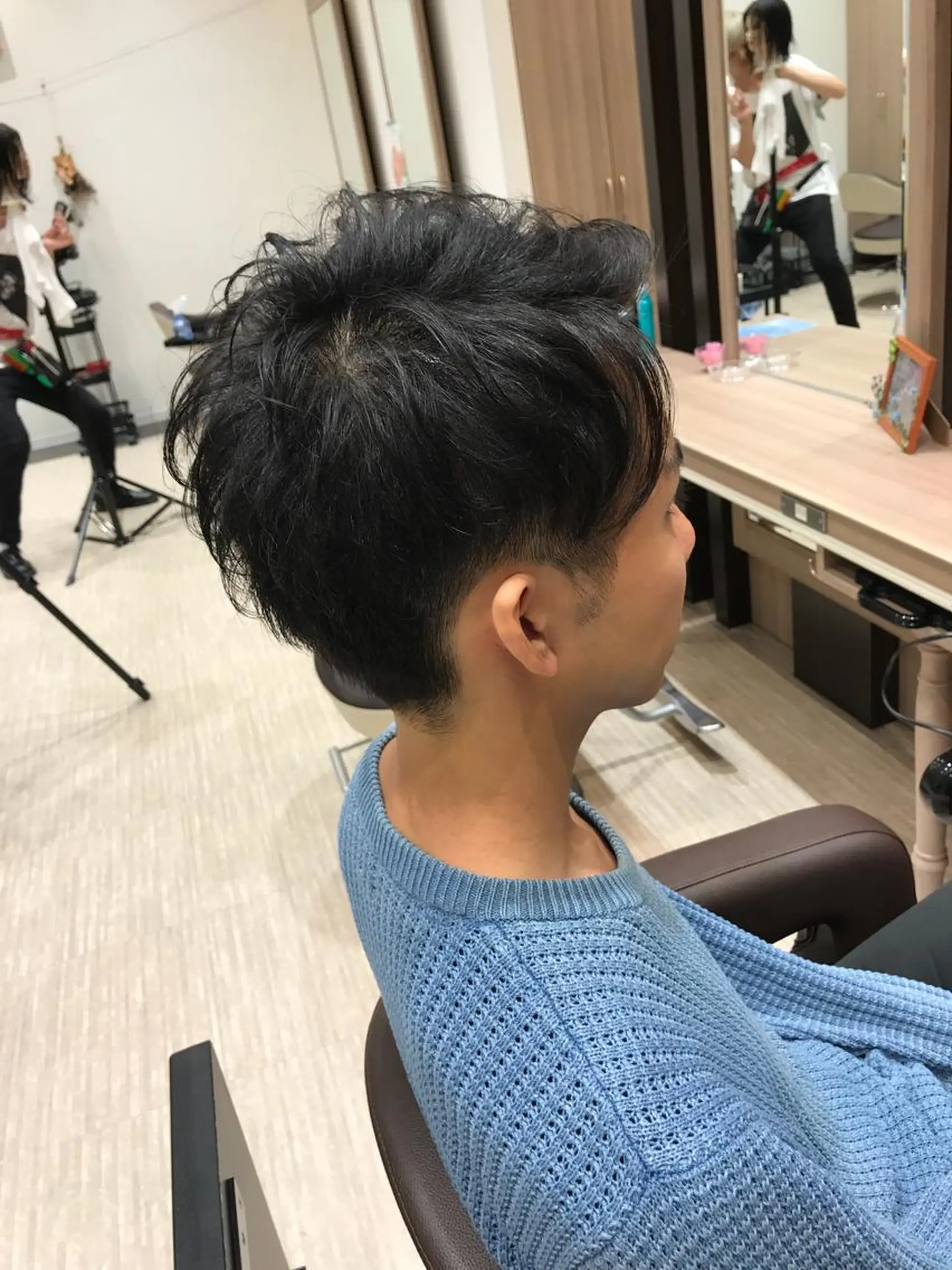 パーマ メンズ メンズパーマ ツーブロック Miku❇️ フェイスレイヤーのヘアスタイル