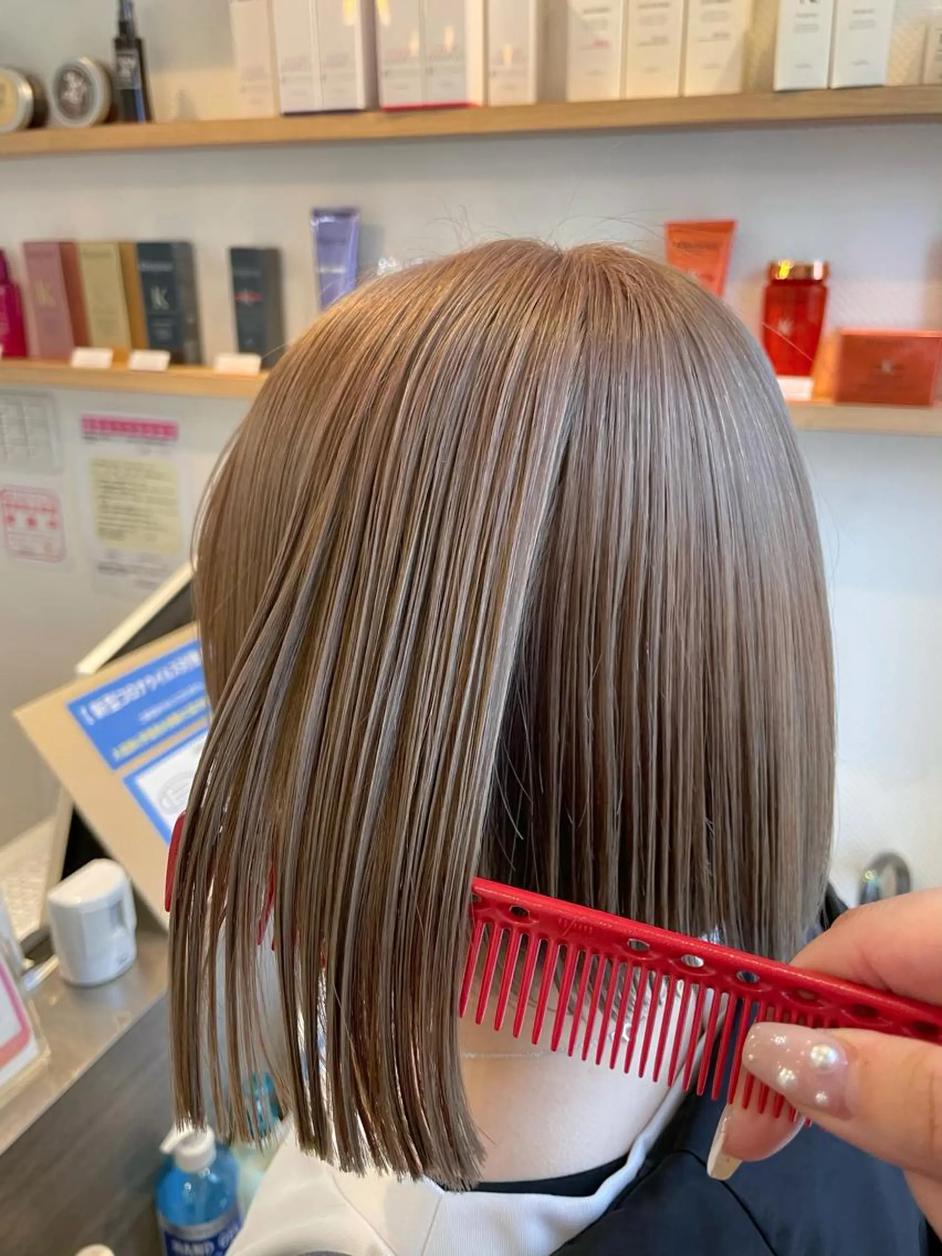 ミディアム カラー ヘアカラー トリートメント 髪質改善N°rico 杉本怜美のヘアスタイル