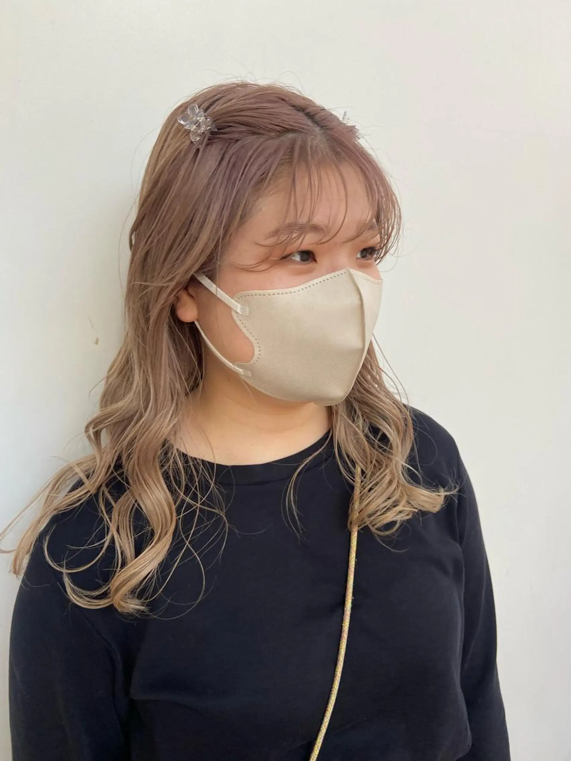 ロング カラー ヘアアレンジ パープルカラー シルバー Rinon所属・沖 真琴のヘアスタイル