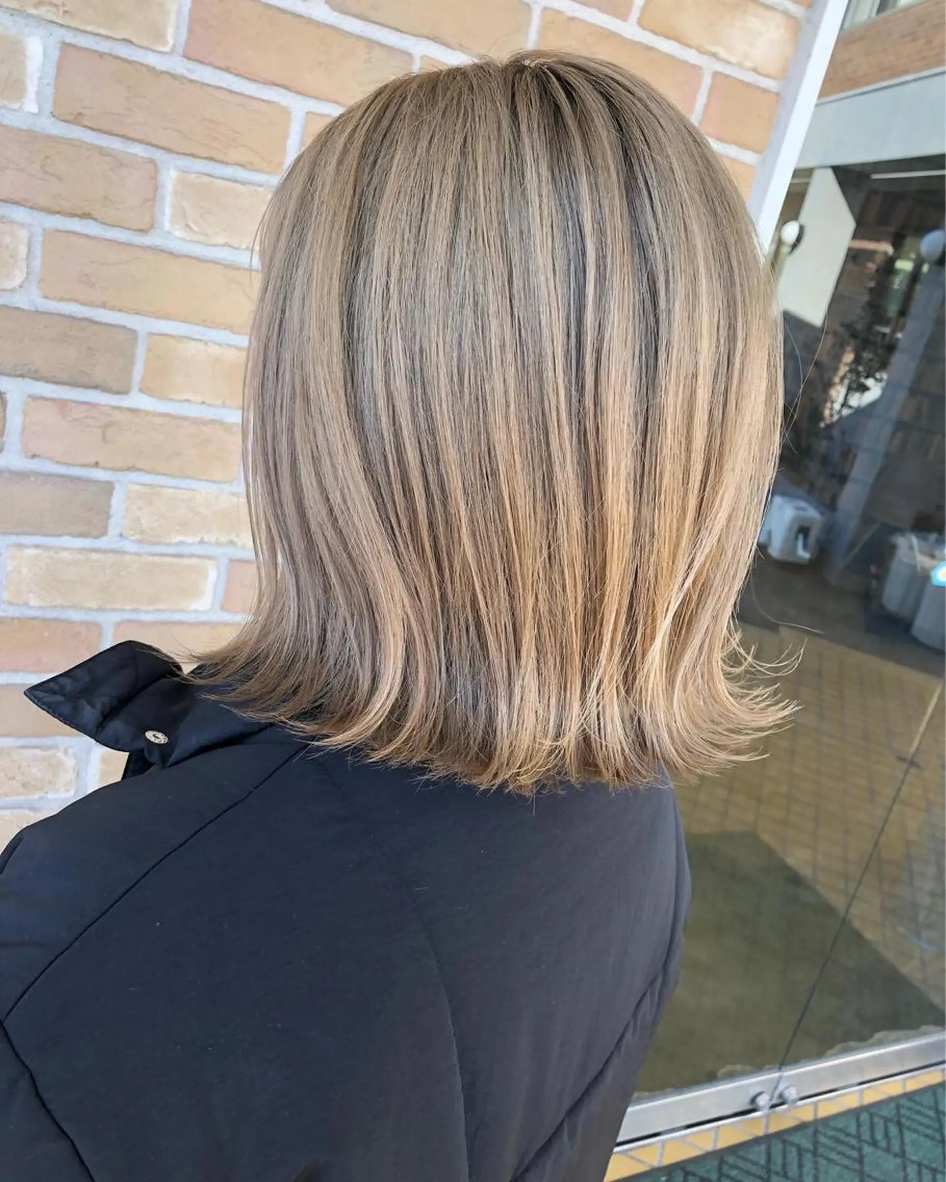 ショート カラー パーマ ヘアアレンジ ハイトーンカラー ボブ 外ハネヘア ❣️倉敷❣️美髪 カラー能登一成のヘアスタイル