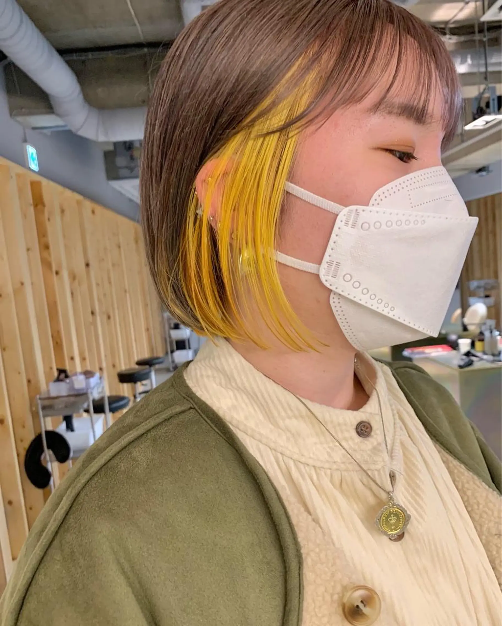 ショート カラー ブリーチ インナーカラー tension 【テンション】のヘアスタイル