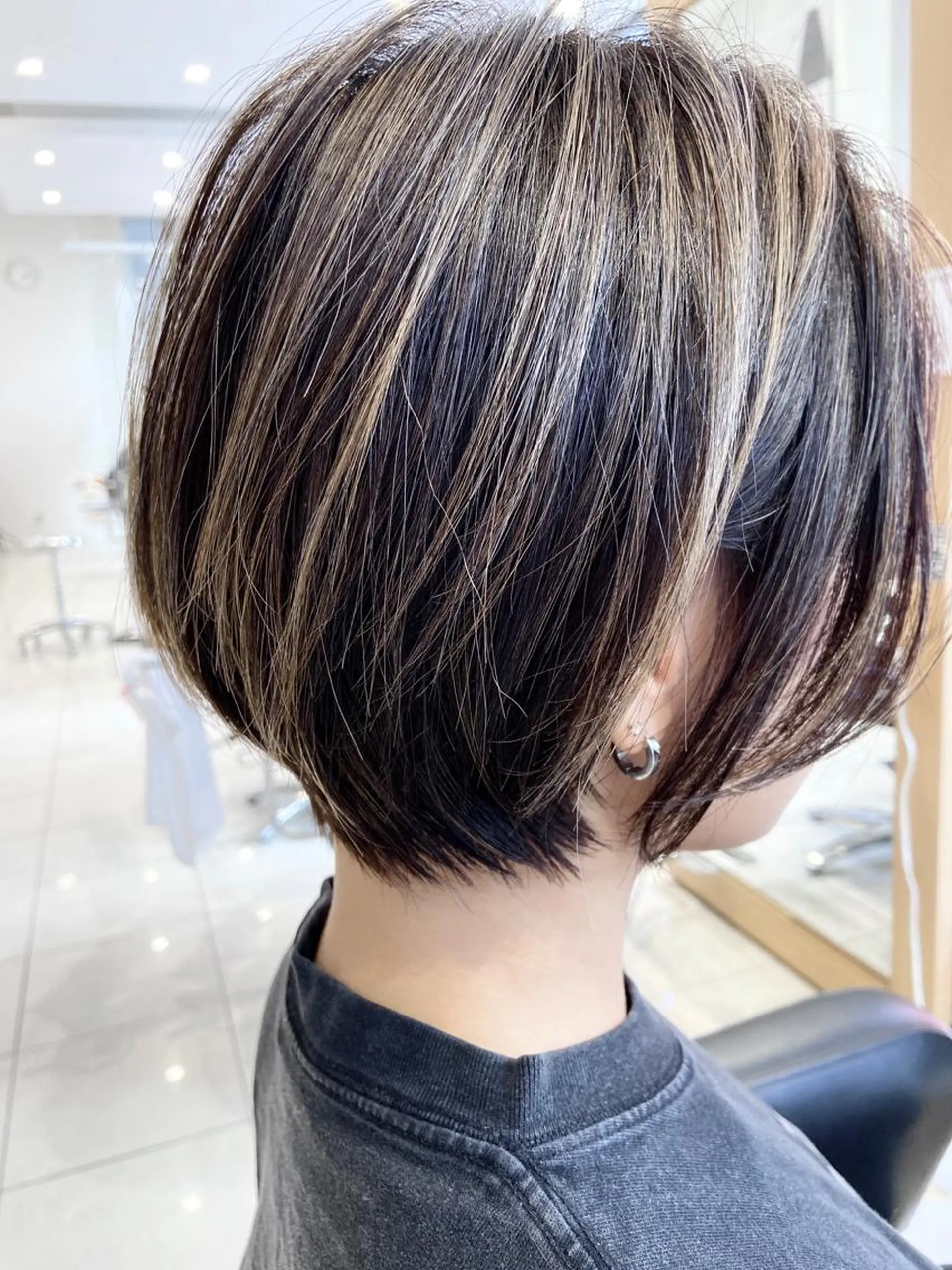 ショート ショート白髪染め無料 ／河瀬謙介のヘアスタイル