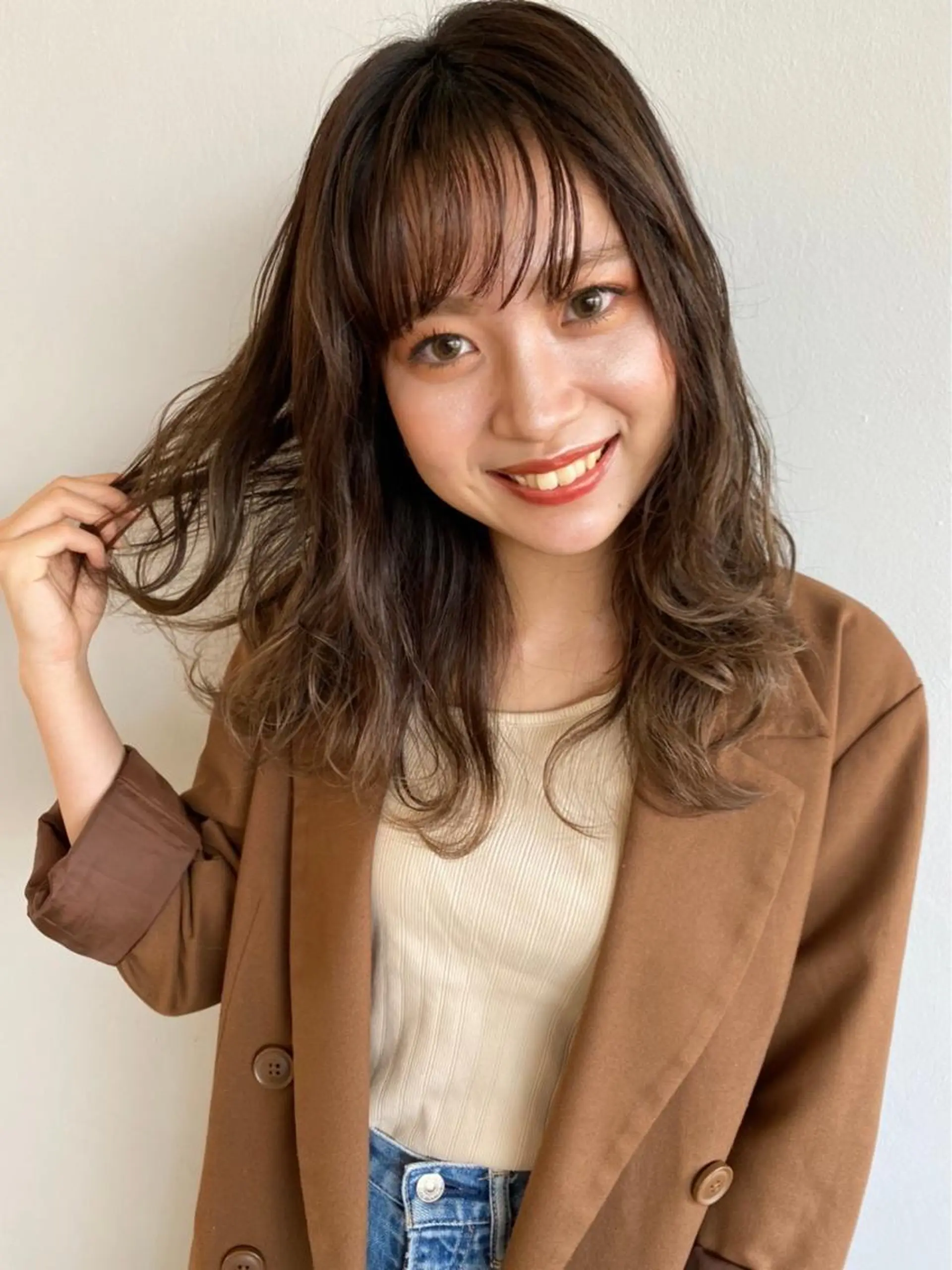 カラー nono/パーマ /顔まわりカット🐈のヘアスタイル