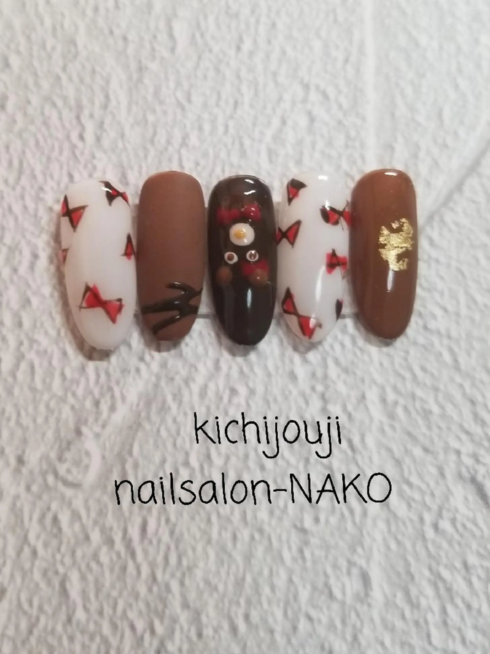 ネイル バレンタイン ハンドネイル Salon-NAKO 🐷shirai🐷のネイルデザイン