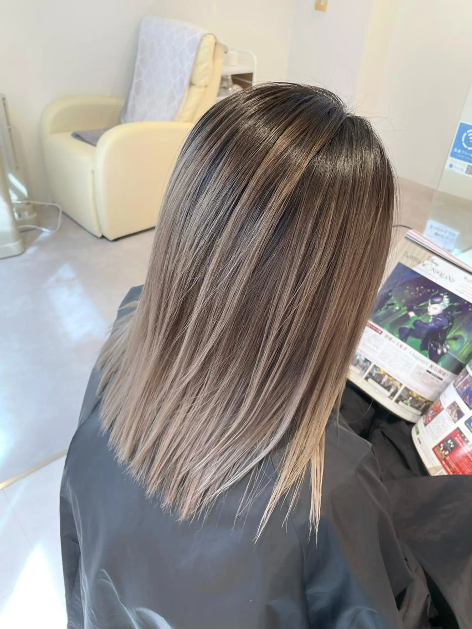 カラー バレイヤージュ ヘアカラー トリートメント 美髪カラー✨本間 貴広のヘアスタイル