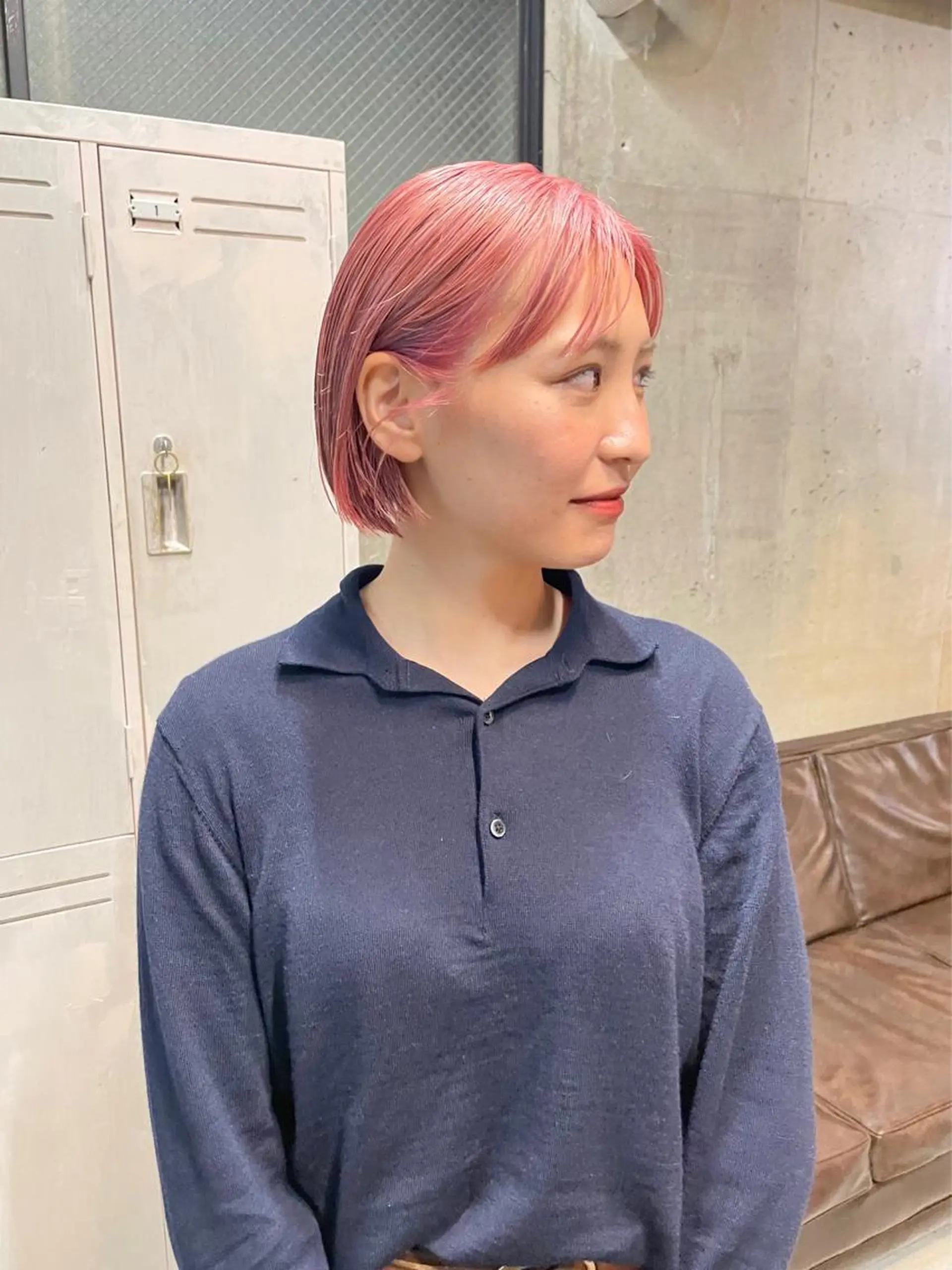 ショート カラー パーマ/レイヤー 岩山丈一郎のヘアスタイル