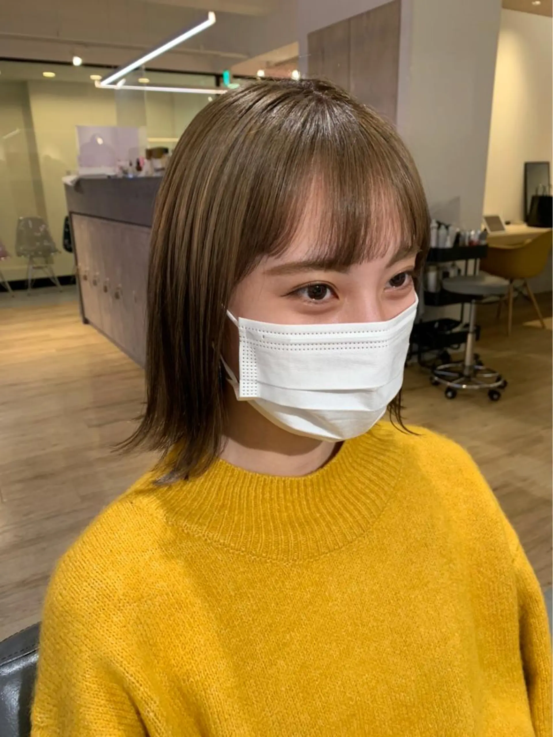 ショート カラー 美髪・シールエクステ ホソタニリョウコのヘアスタイル