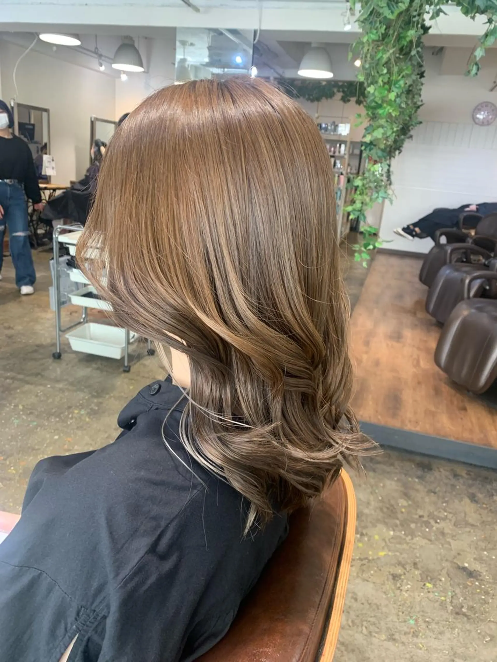 ロング カラー アッシュ ベージュカラー カット ヘアカラー トリートメント オリーブ/縮毛矯正 /スパ/たっくんのヘアスタイル