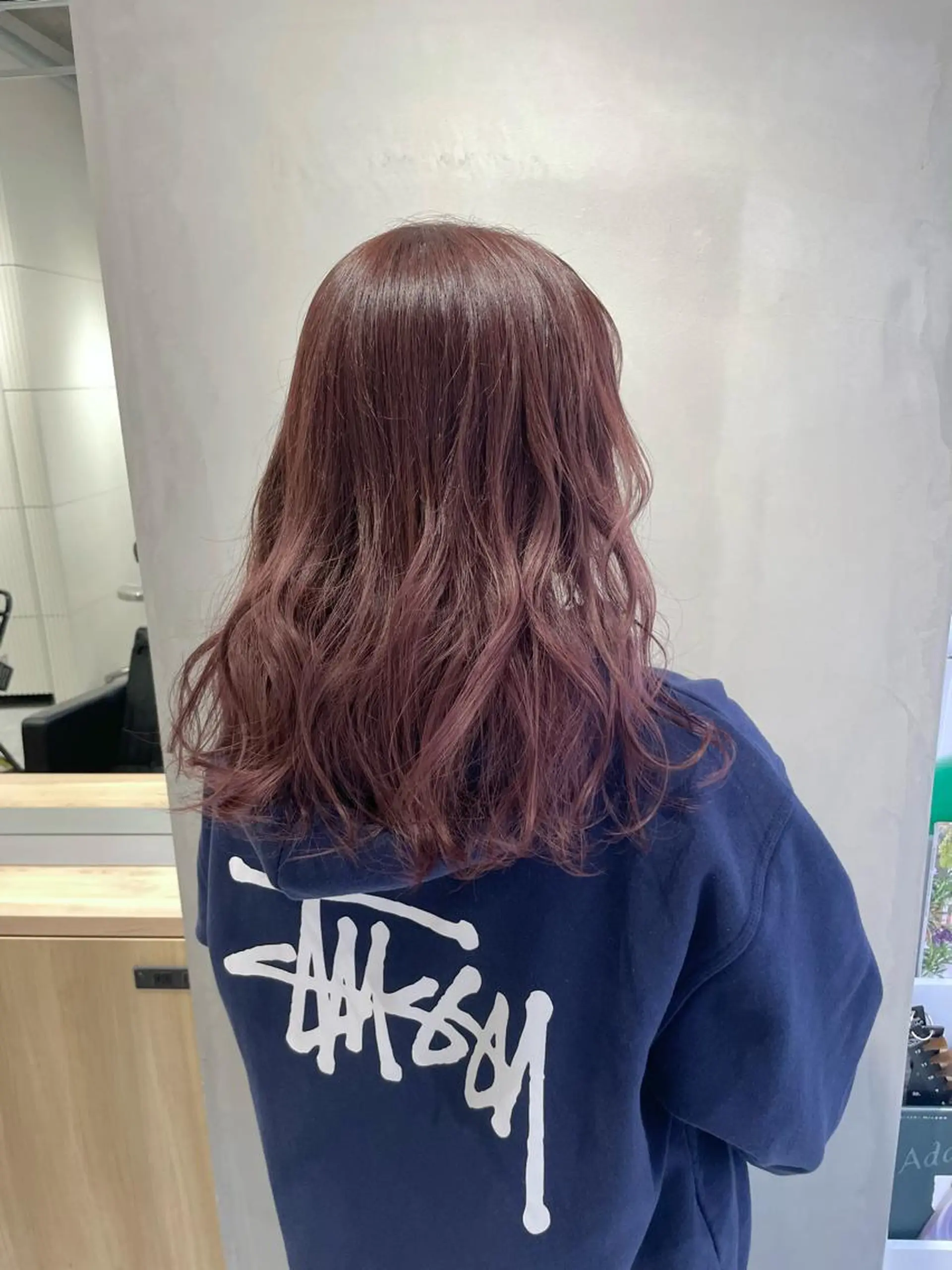 ロング カラー ブラウンカラー ピンクカラー ピンクブラウン GO TODAY SHARE SALON 原宿本店所属・ブリーチ/ハイトーン 艶カラー/ユリナのヘアスタイル