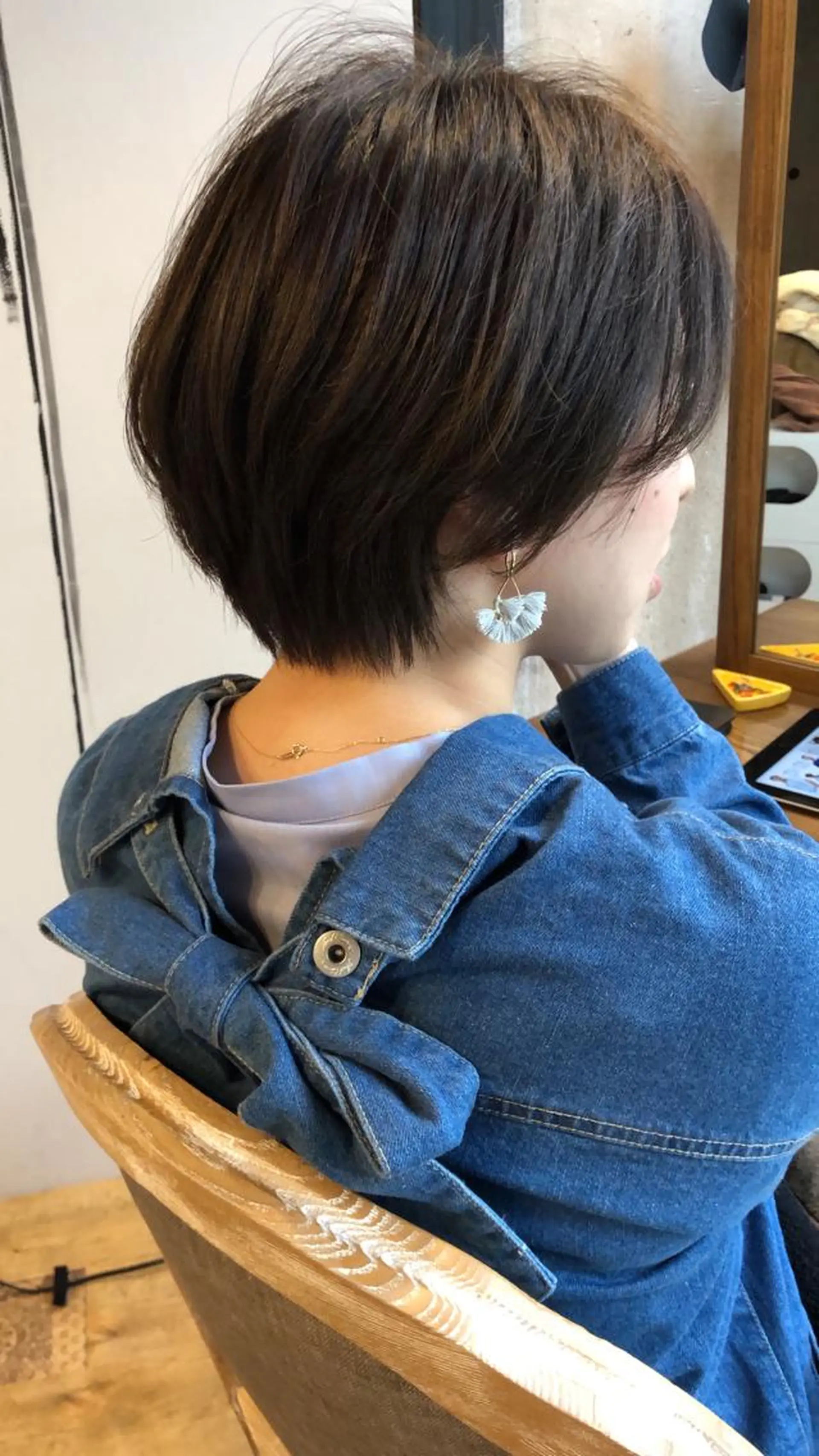 ショート 切りっぱなしボブ ボブ 外国人風カラー ハイライト レイヤーカット また会いたくなる 美容師【KENTA】のヘアスタイル