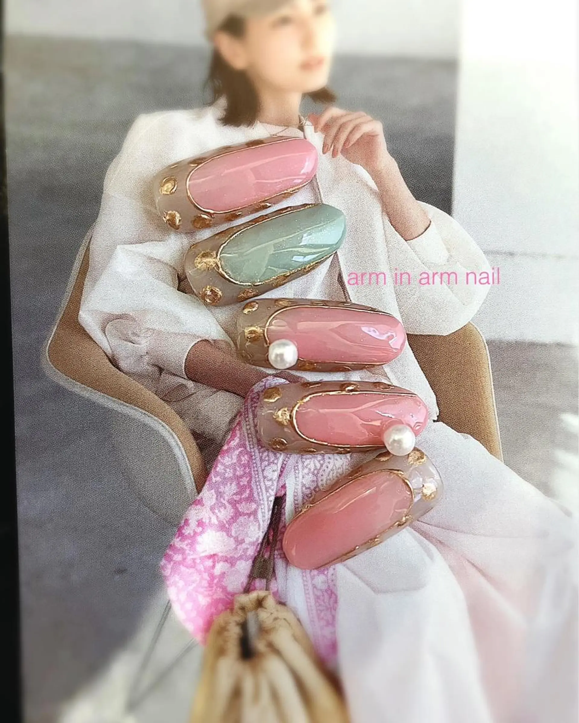 ネイル arm in arm ︎✿Yamamotoのマツエク・マツパデザイン