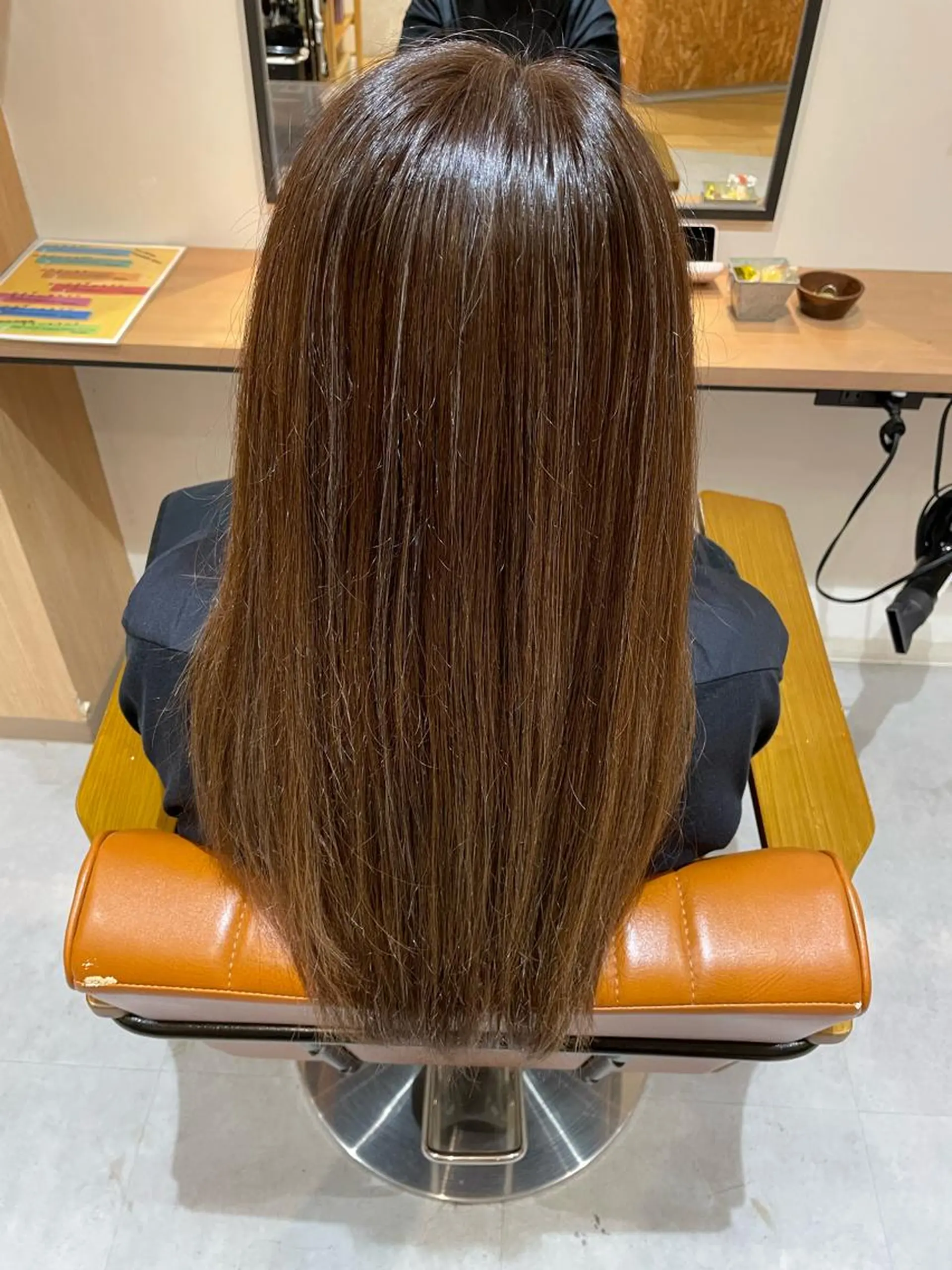 ロング ハイライト ヘアカラー 中田 サヤカのヘアスタイル