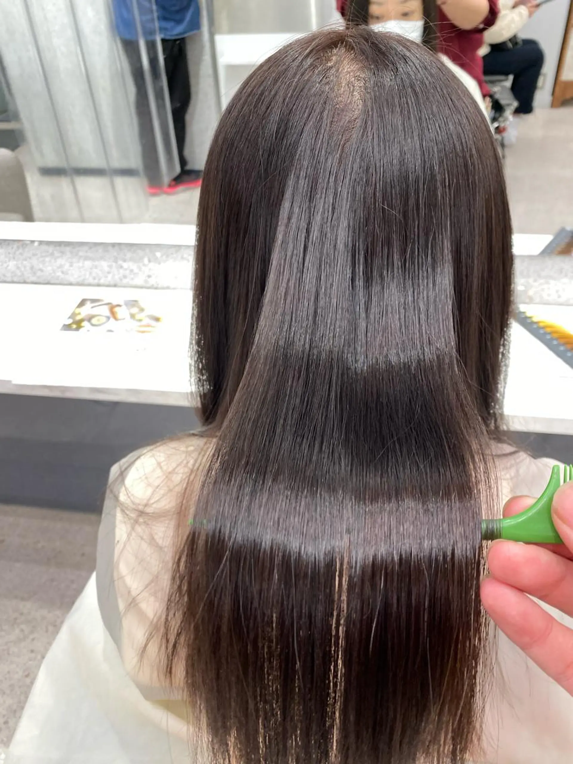 ロング 京都レイヤーカット/ 縮毛矯正/羽柴りくのヘアスタイル