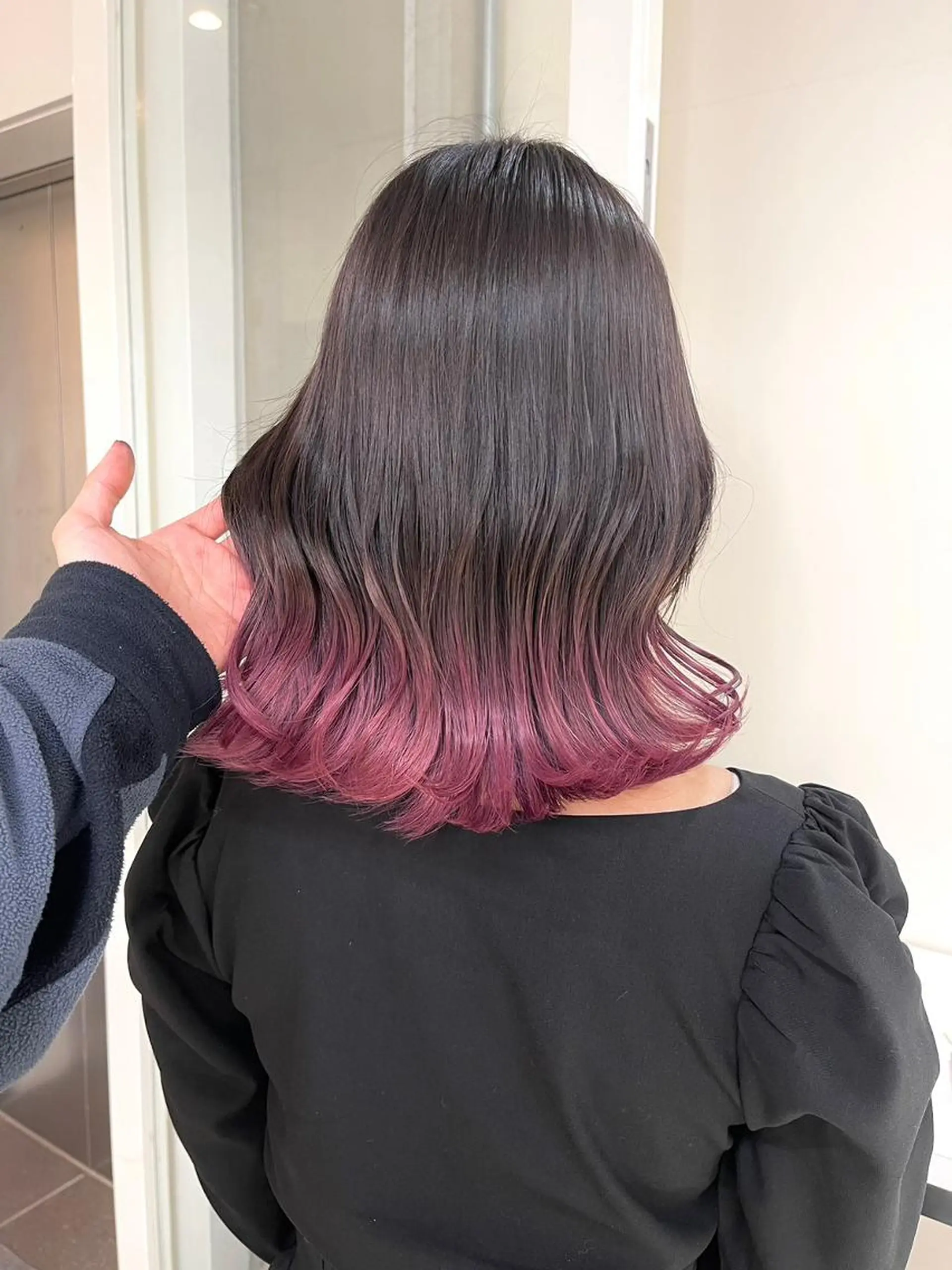 カラー アディクシーカラー バレイヤージュ ブリーチ ダブルカラー グラデーションカラー ヘアカラー トリートメント 【公式】amble luxe池袋東口🩷のヘアスタイル