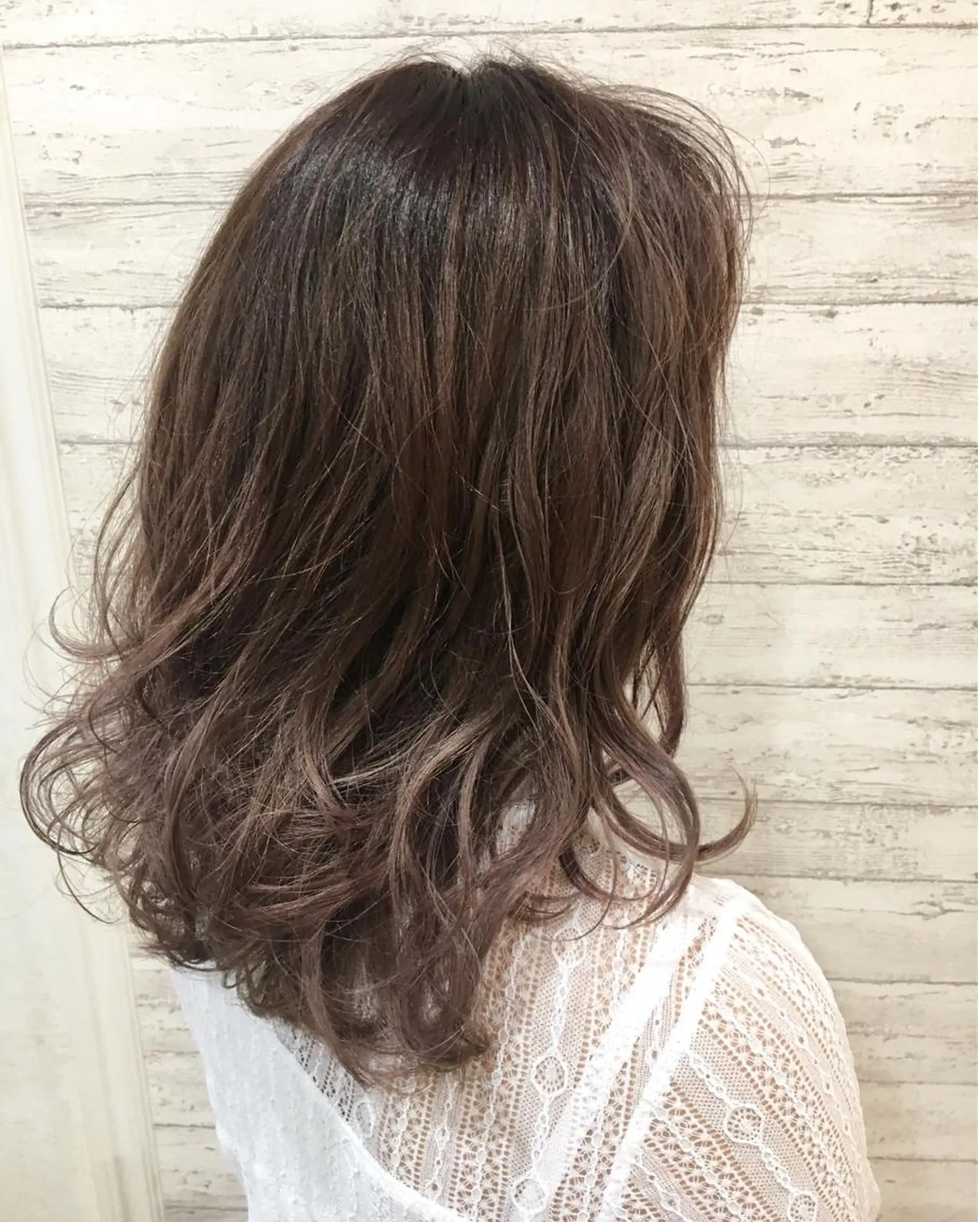 セミロング 池村美月 @透明感カラーのヘアスタイル