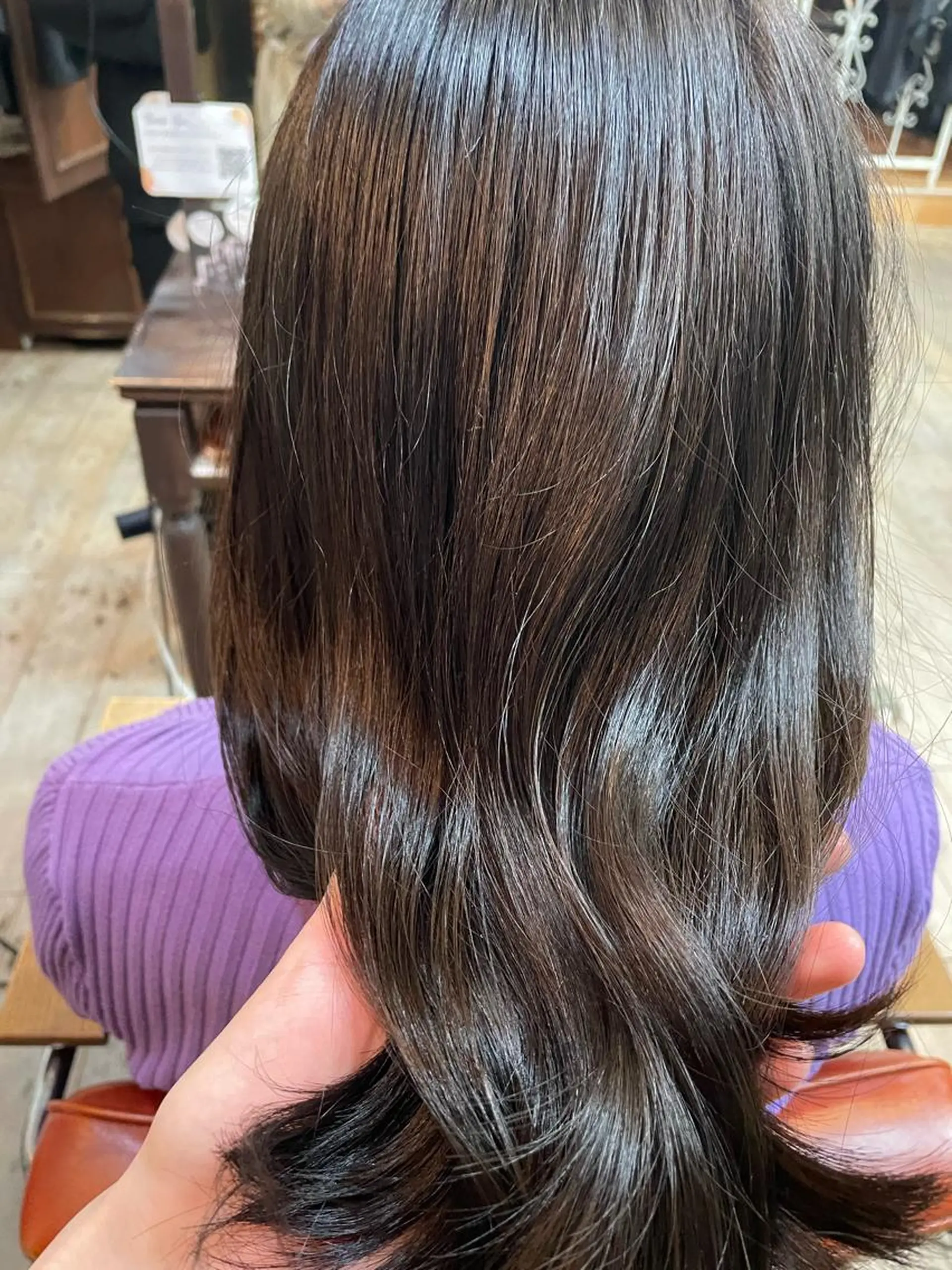 セミロング 髪質改善☁️ ユイのヘアスタイル