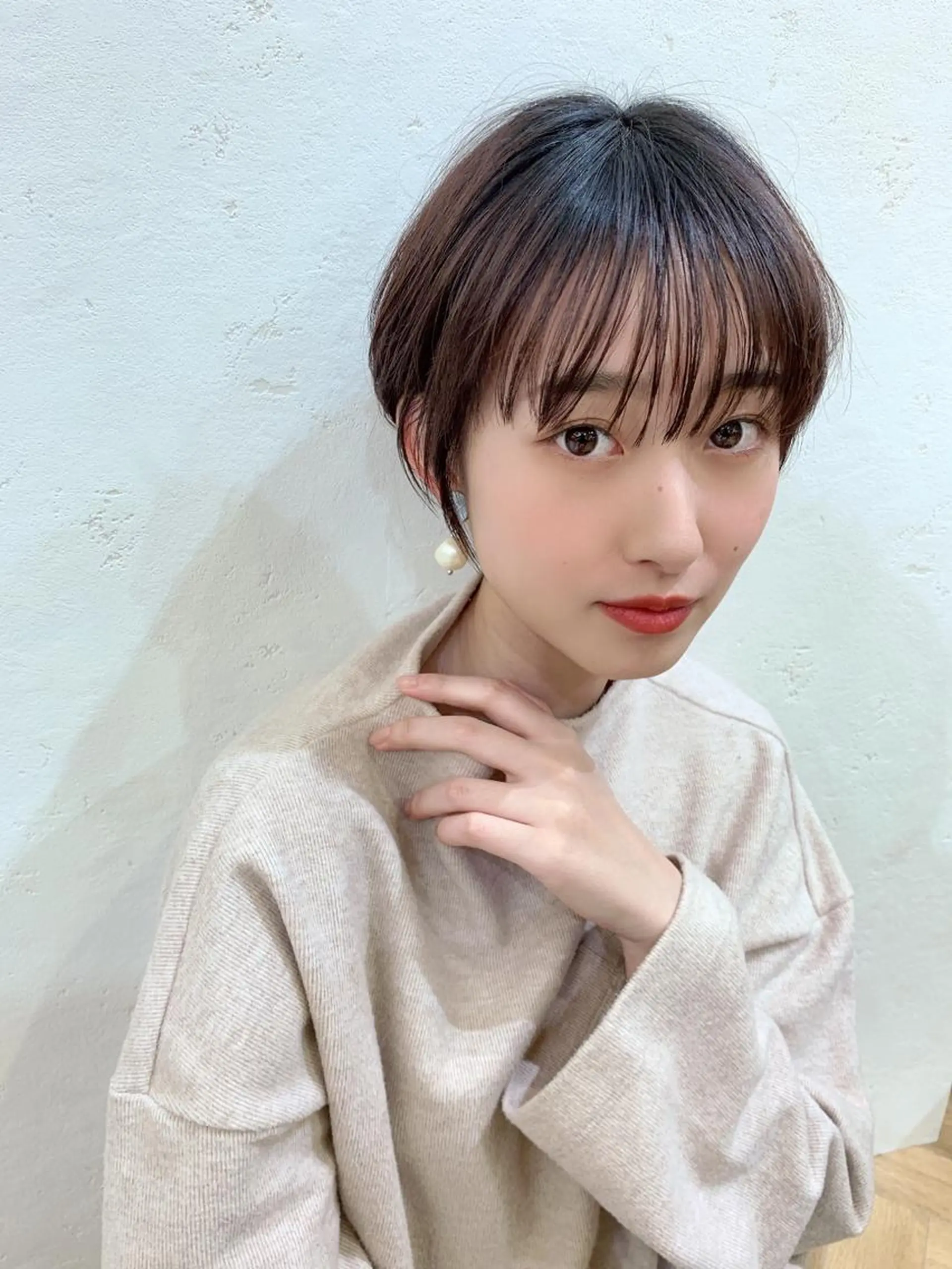 ショート レイヤー/韓国❣️ 髪質改善/e_kiのヘアスタイル