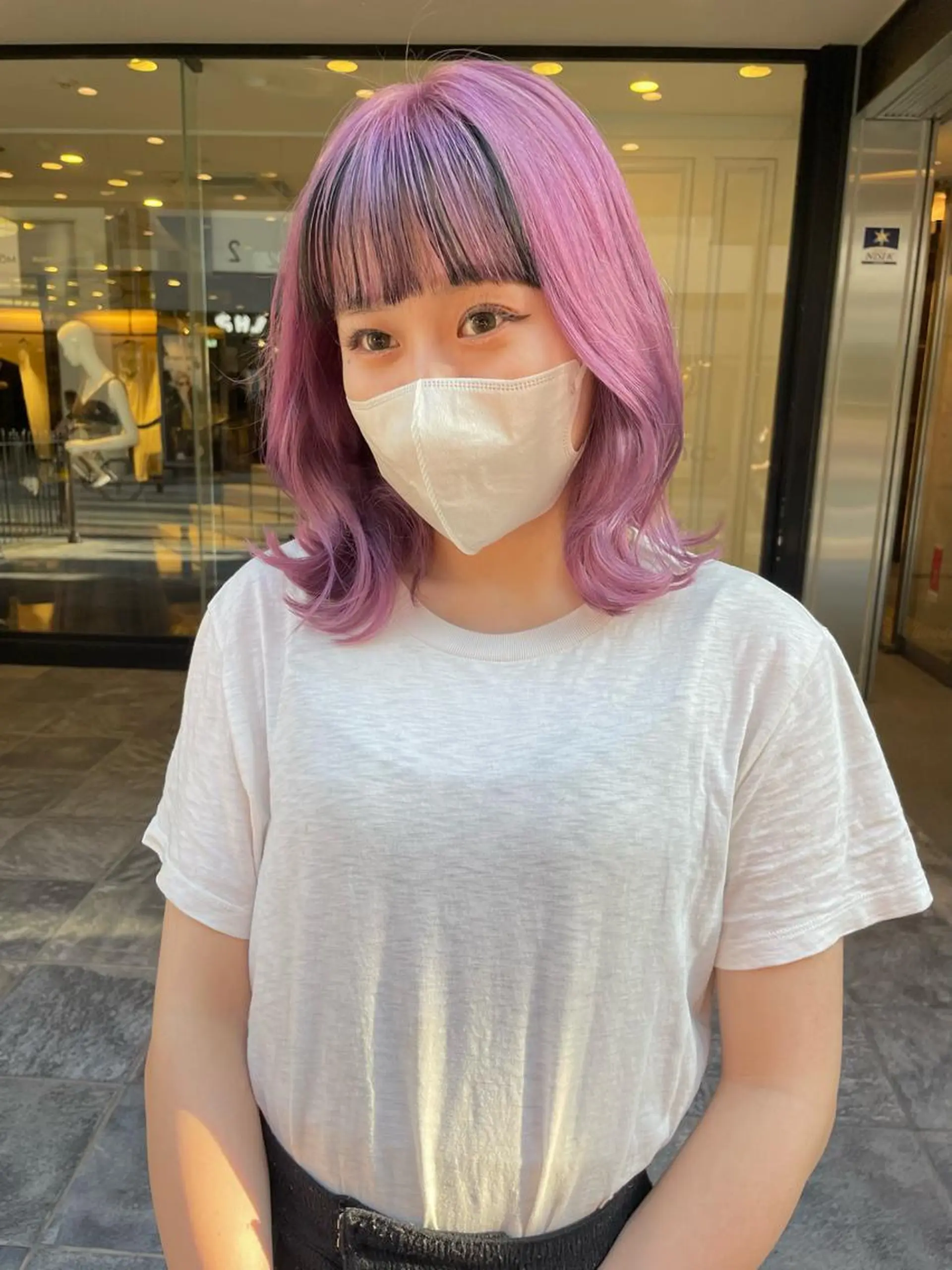 ミディアム ヘアカラー 🌸インナーカラー 🌸藤井春華のヘアスタイル