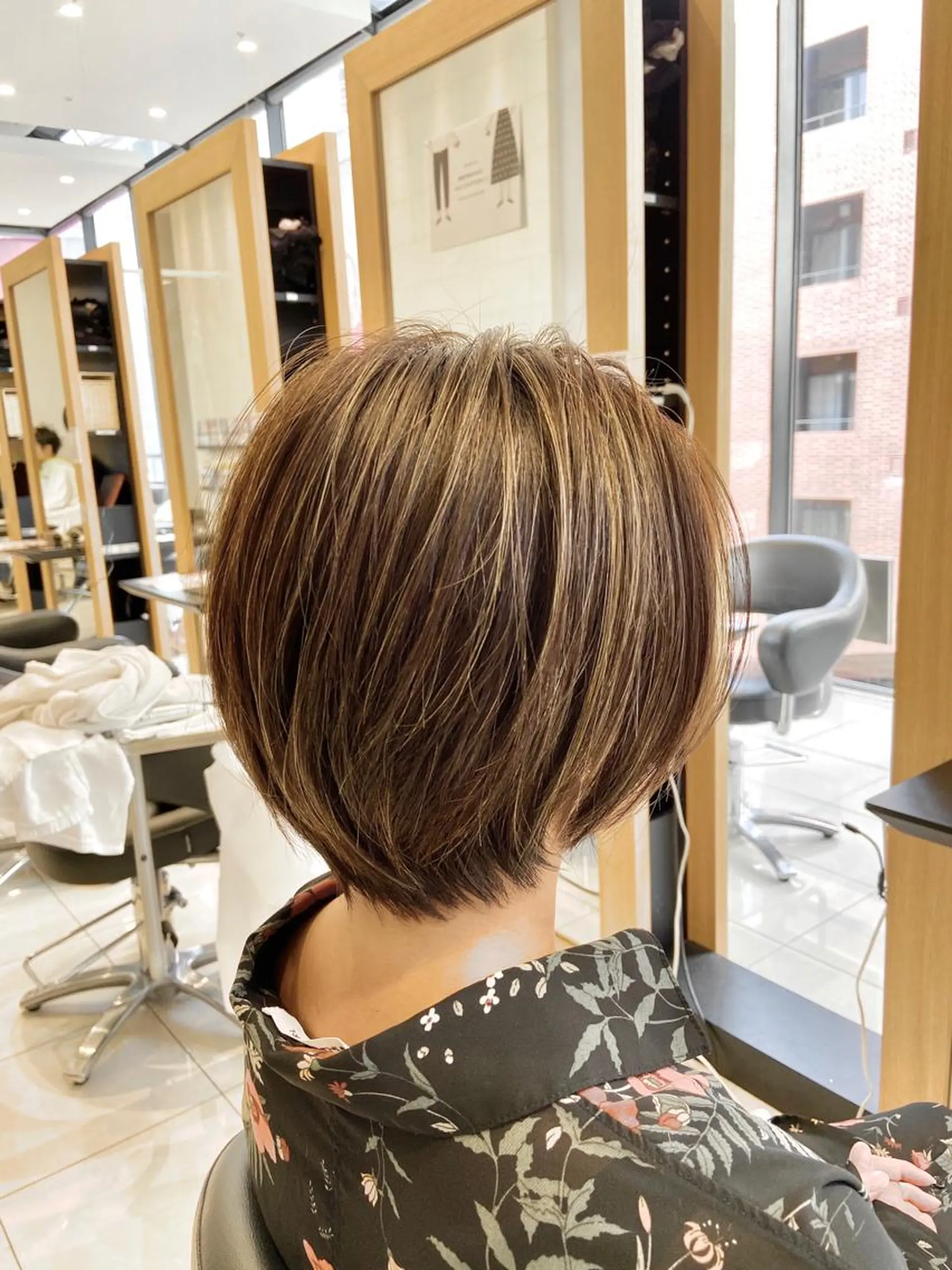 ショート ショート白髪染め無料 ／河瀬謙介のヘアスタイル