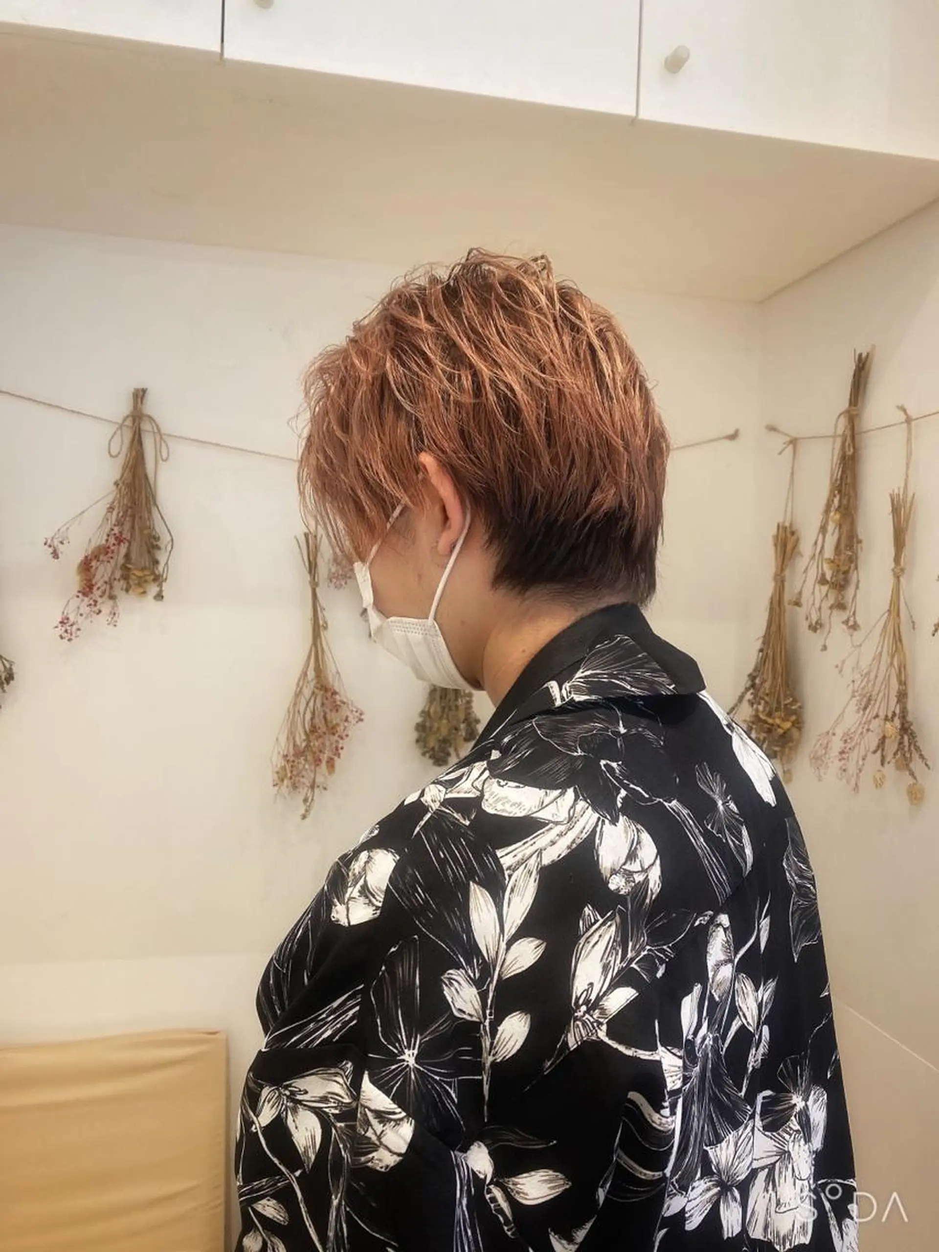 ショート カラー ベージュカラー ピンクカラー ピンクベージュ はだゆうき @hadadan08のヘアスタイル