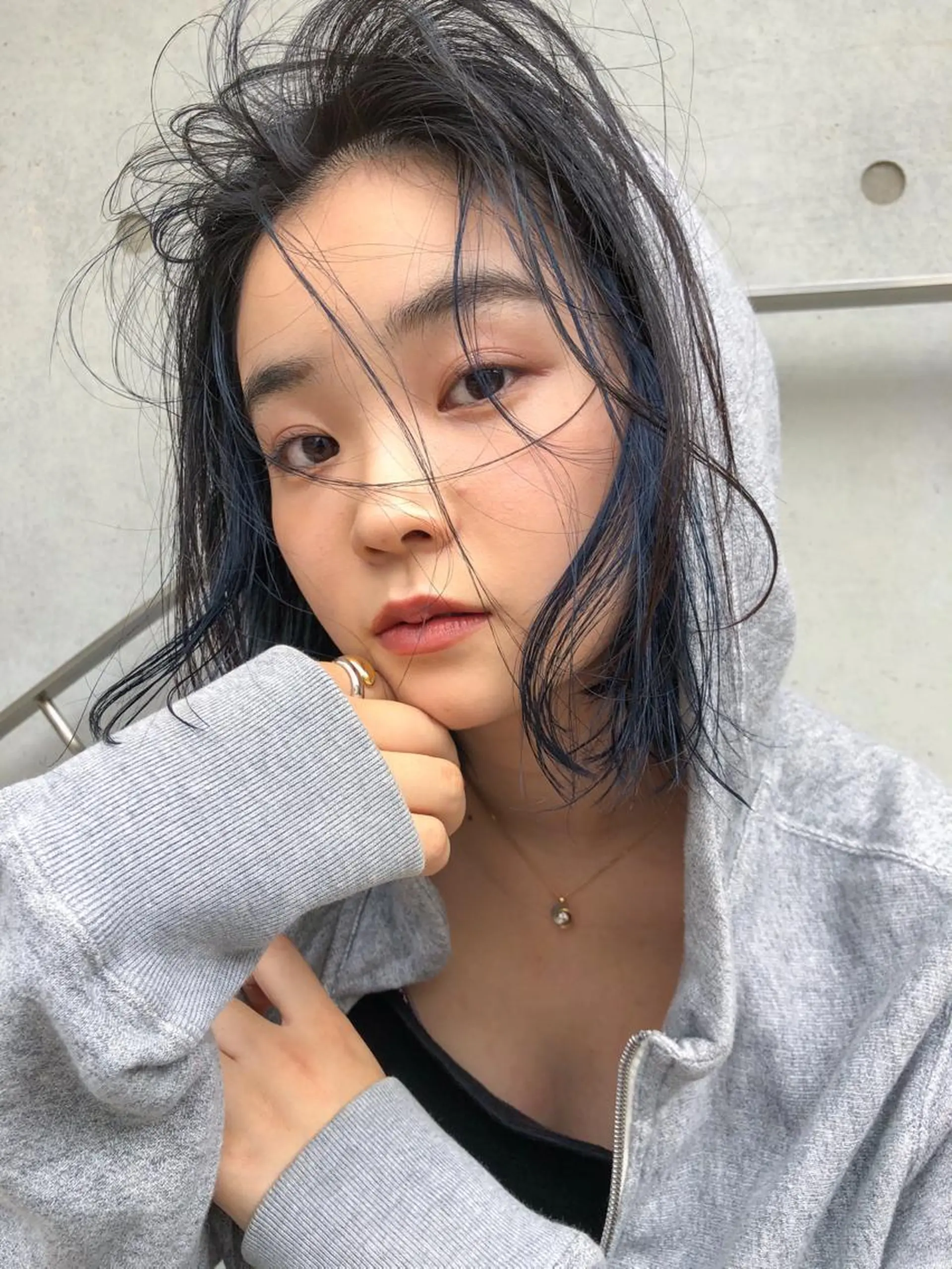 ミディアム カット ヘアカラー トリートメント nessヤマサキ リュウタのヘアスタイル