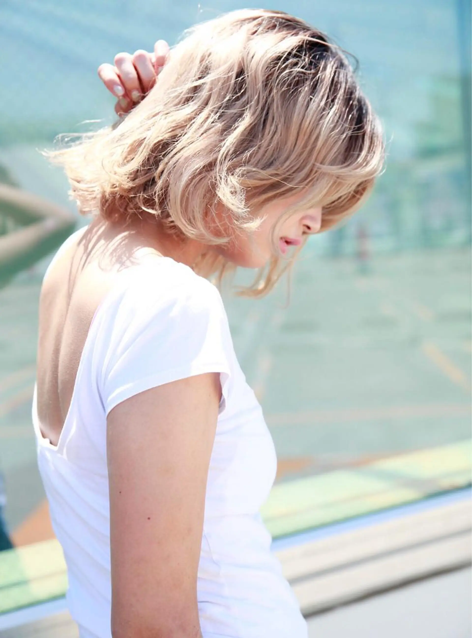 ミディアム SALOWIN  原宿ash所属・タナカ タクヤのヘアスタイル