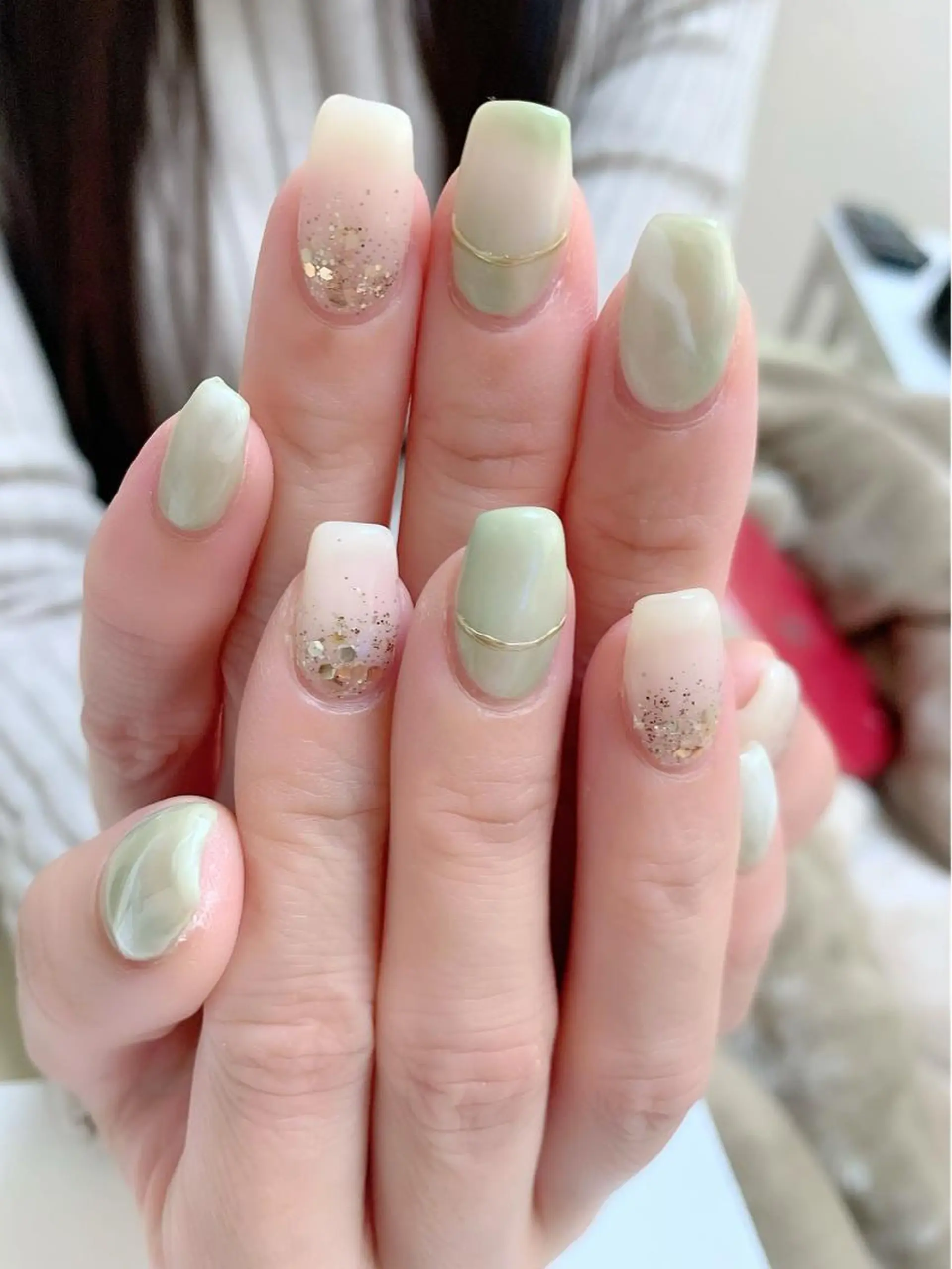 セミロング ネイル Lino Uのネイルデザイン