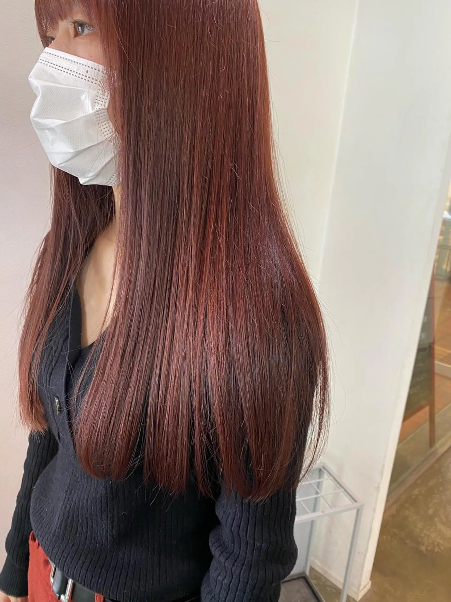 ロング カラー カット ヘアカラー トリートメント レイヤー/ベージュ カラー/ハシモトのヘアスタイル