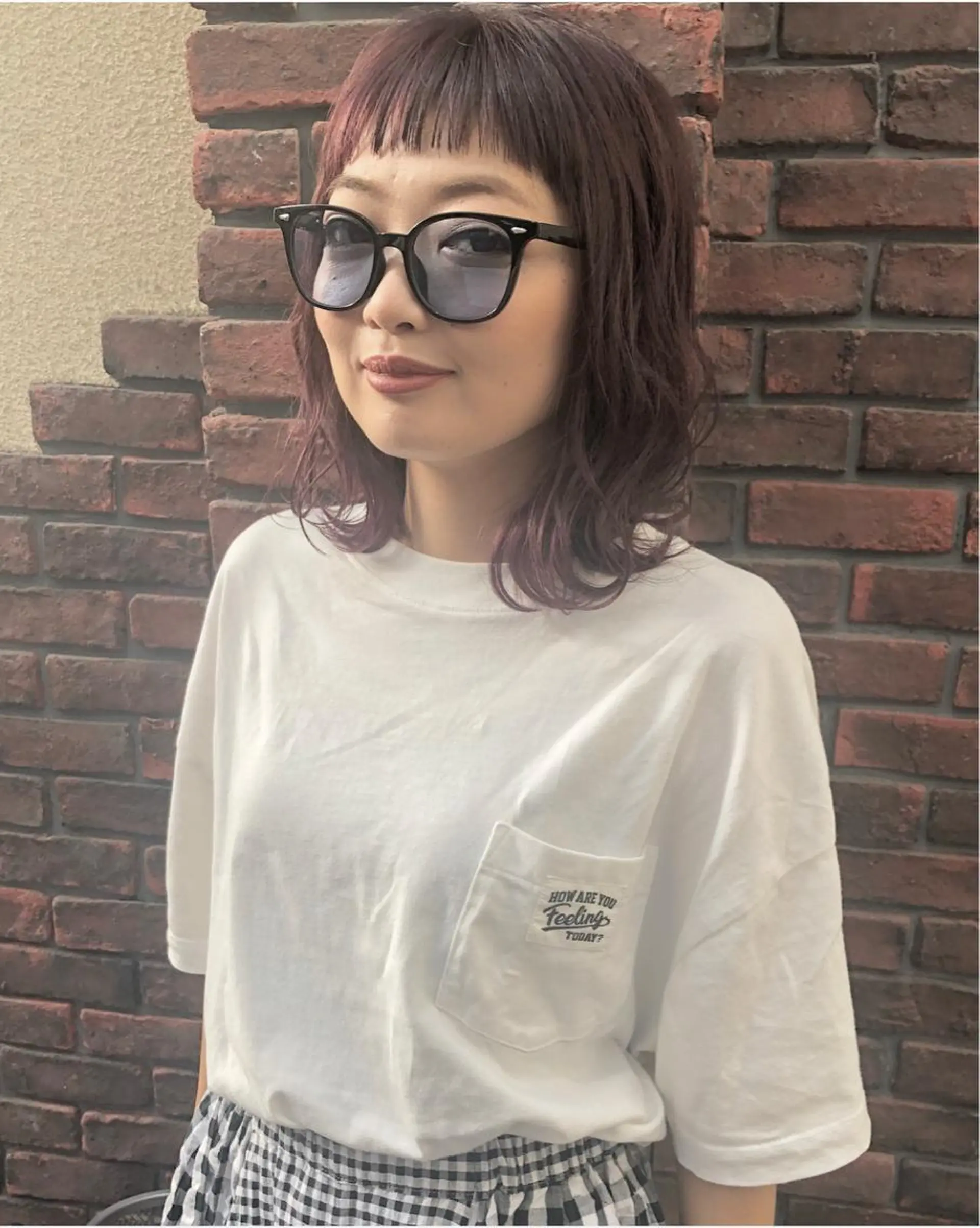 ミディアム カラー nakahara madokaのヘアスタイル