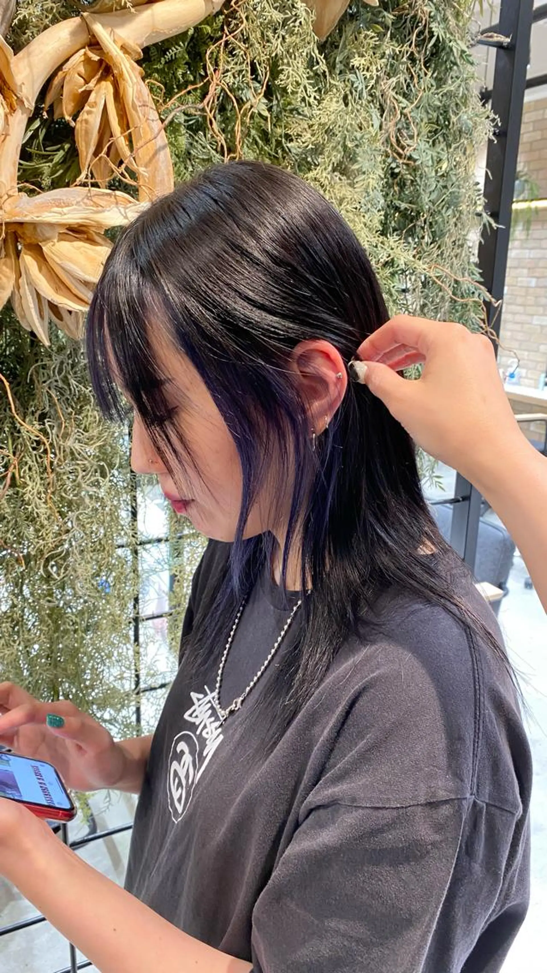 セミロング カラー 平野葵🎀 hair/nailのネイルデザイン