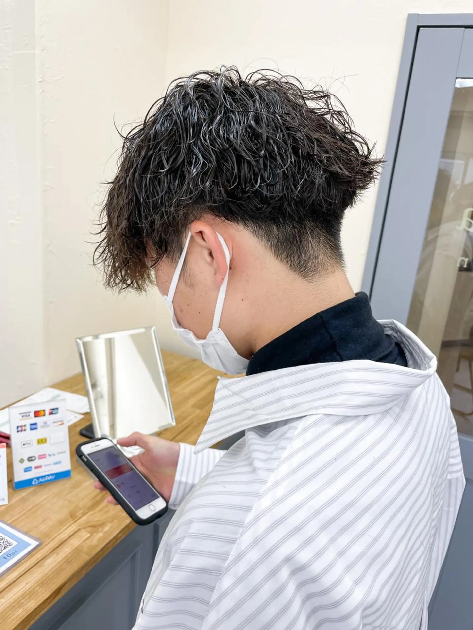 ショート パーマ メンズ カット パーマ warme所属・メンズパーマ メンズ特化ryoのヘアスタイル