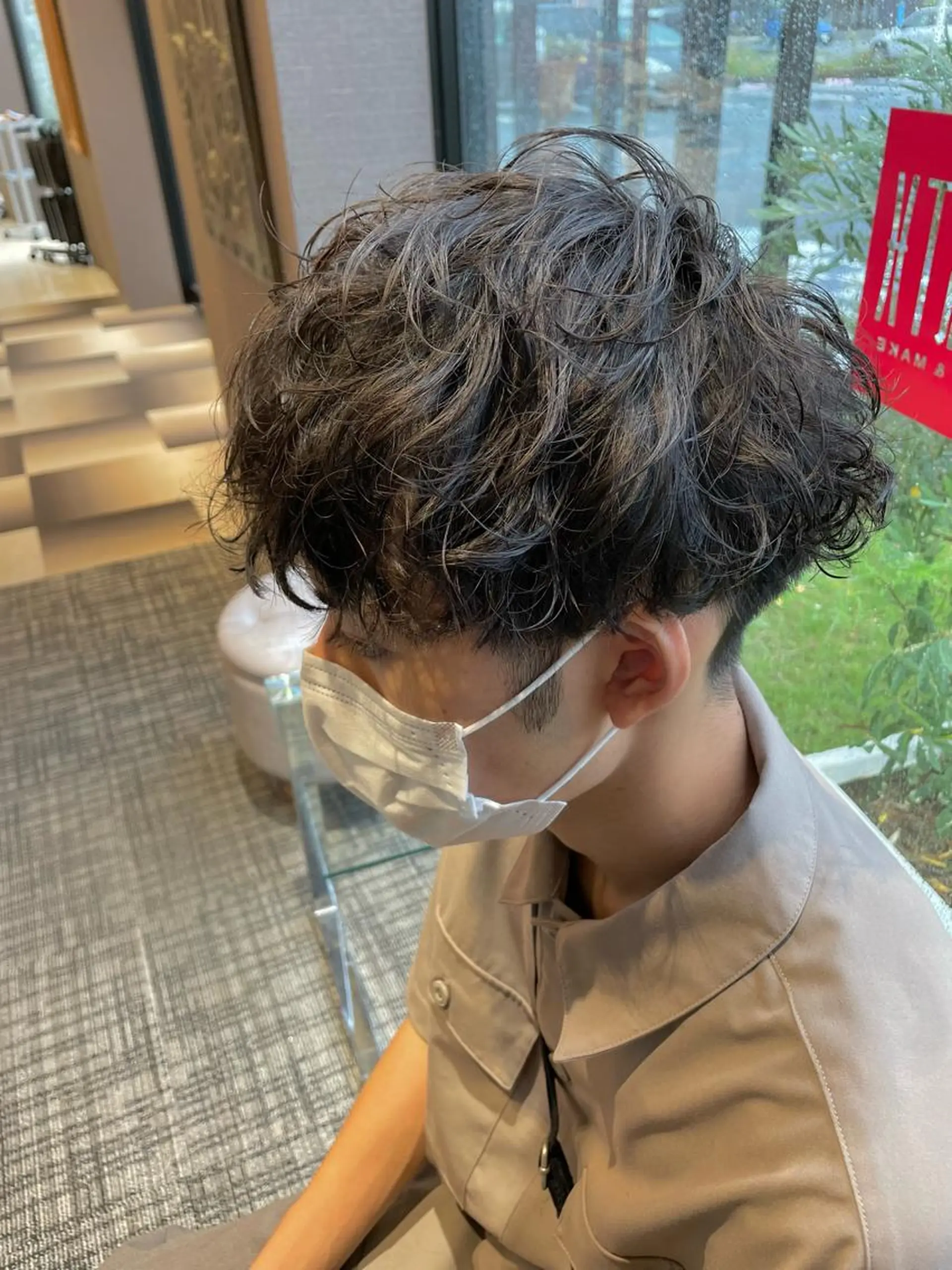 パーマ メンズ 竹田 京人のヘアスタイル