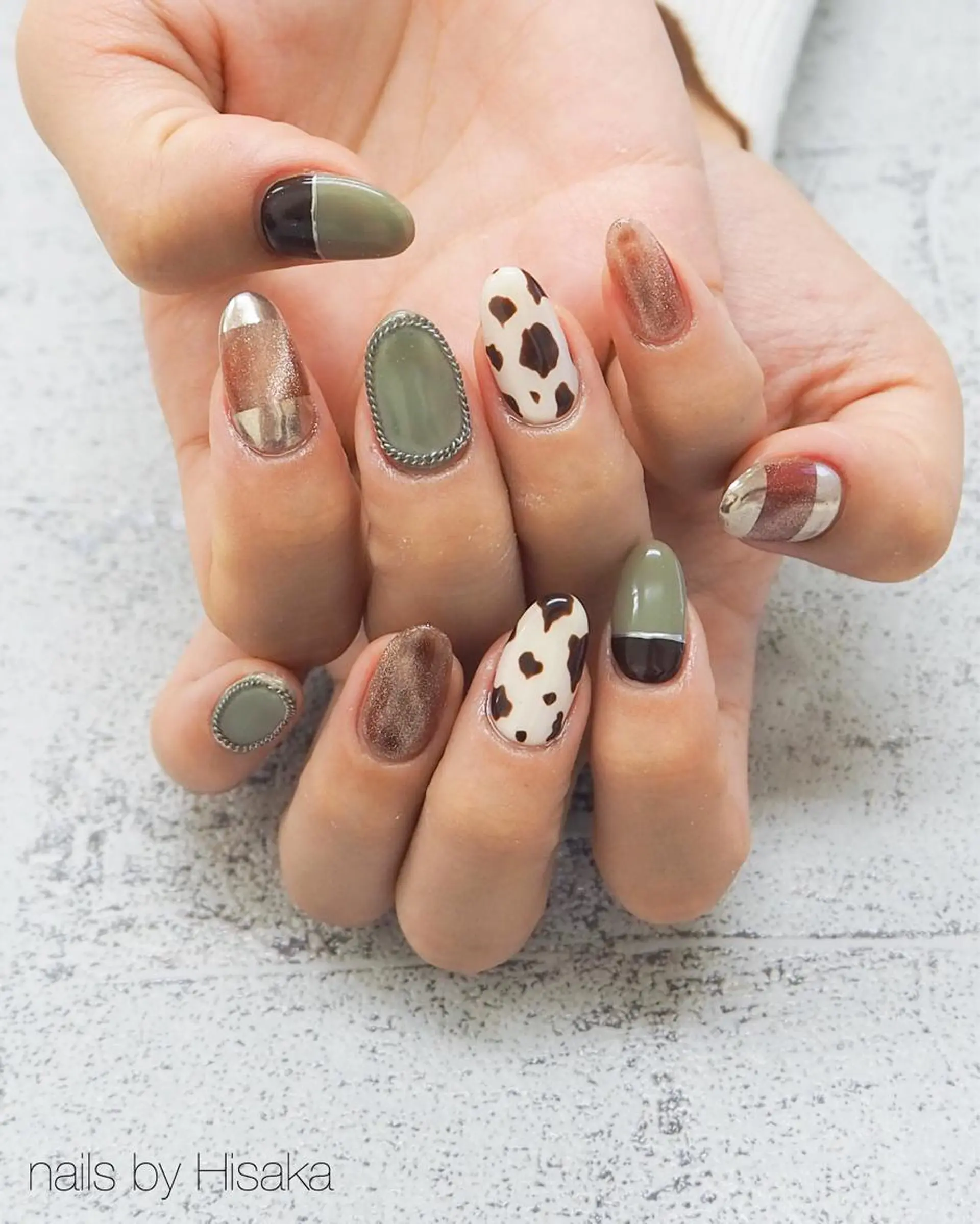 ネイル ハンドネイル Hisaka Mikiのネイルデザイン