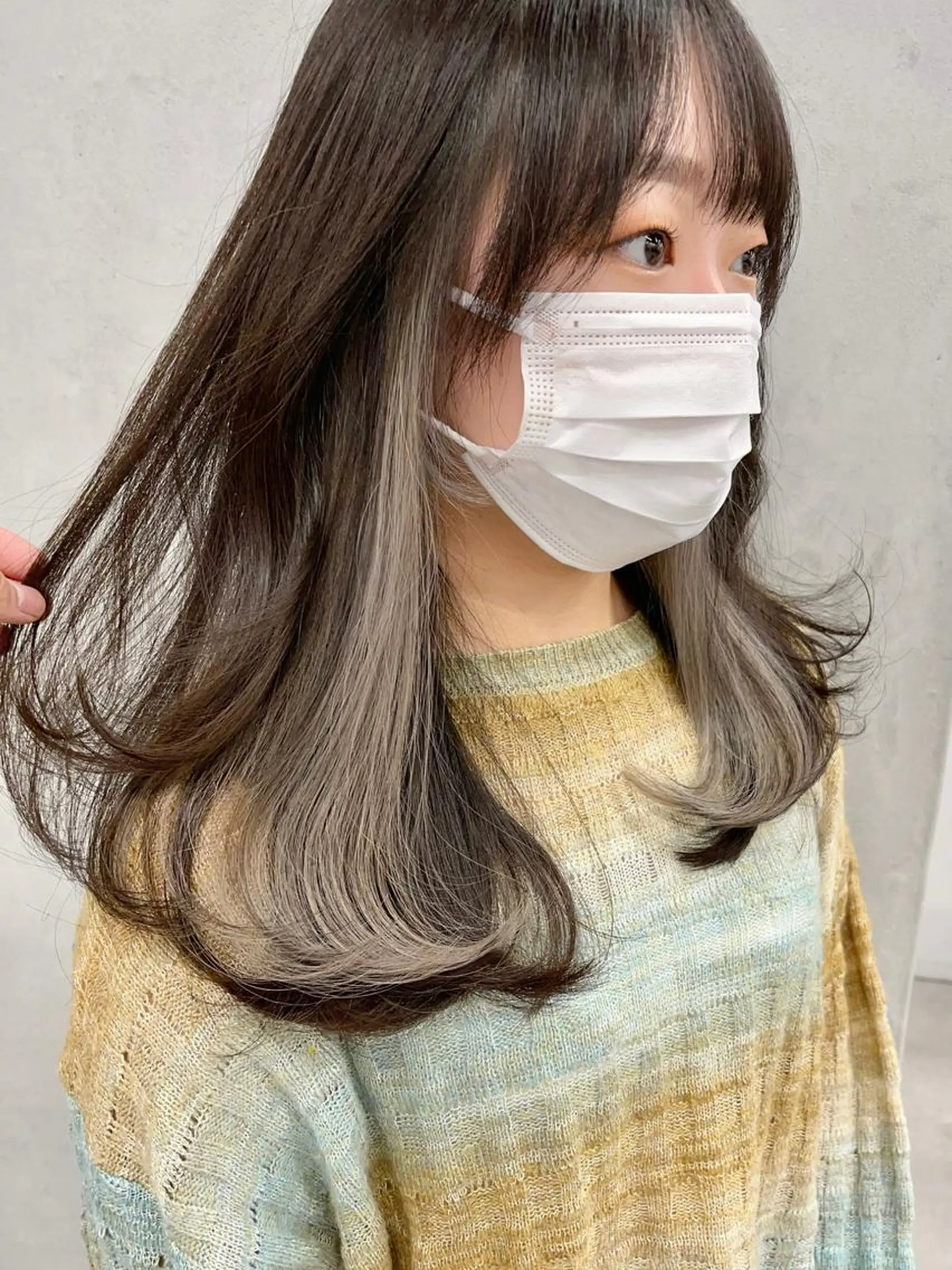 セミロング カラー カット ヘアカラー トリートメント ブリーチダブルカラー 【koide】のヘアスタイル