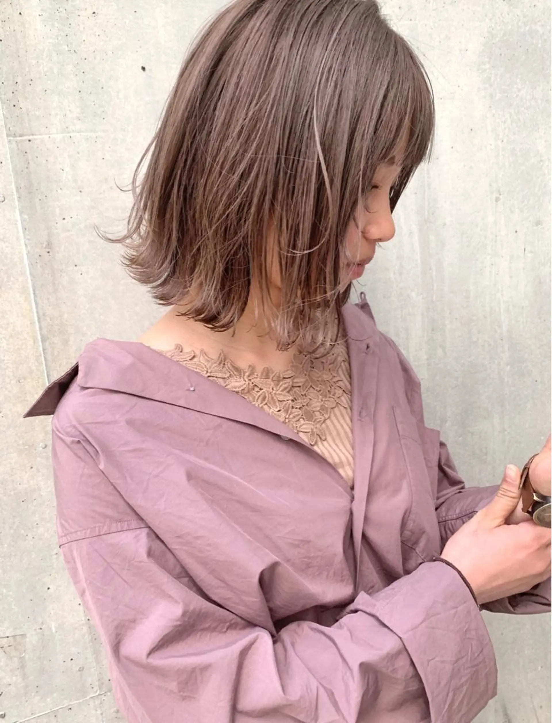 ミディアム ボブ GIEN TERRASE所属・小濱 ありすのヘアスタイル