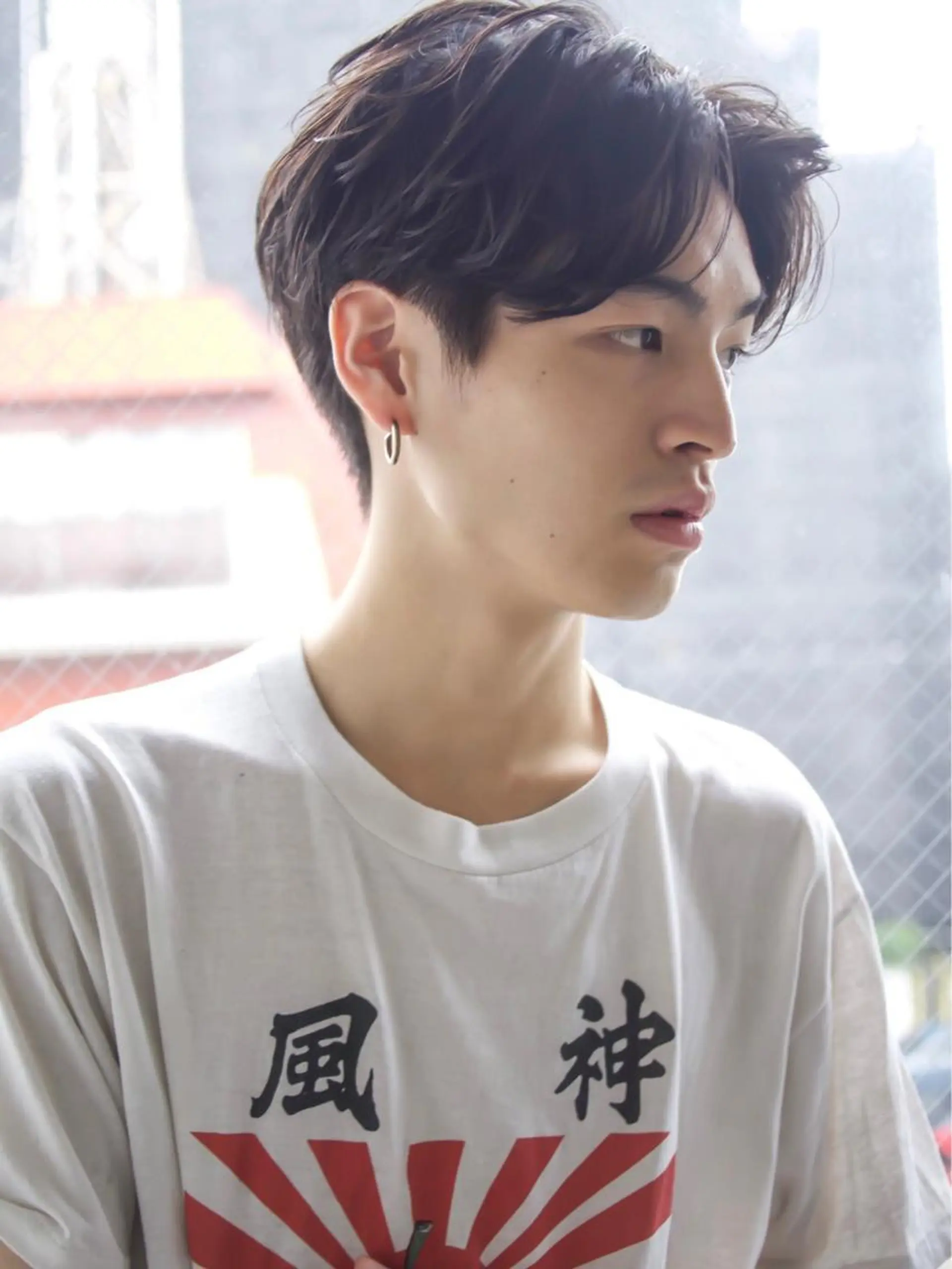 メンズ センターパート カット 渋谷メンズカット/ 工藤靖也のヘアスタイル